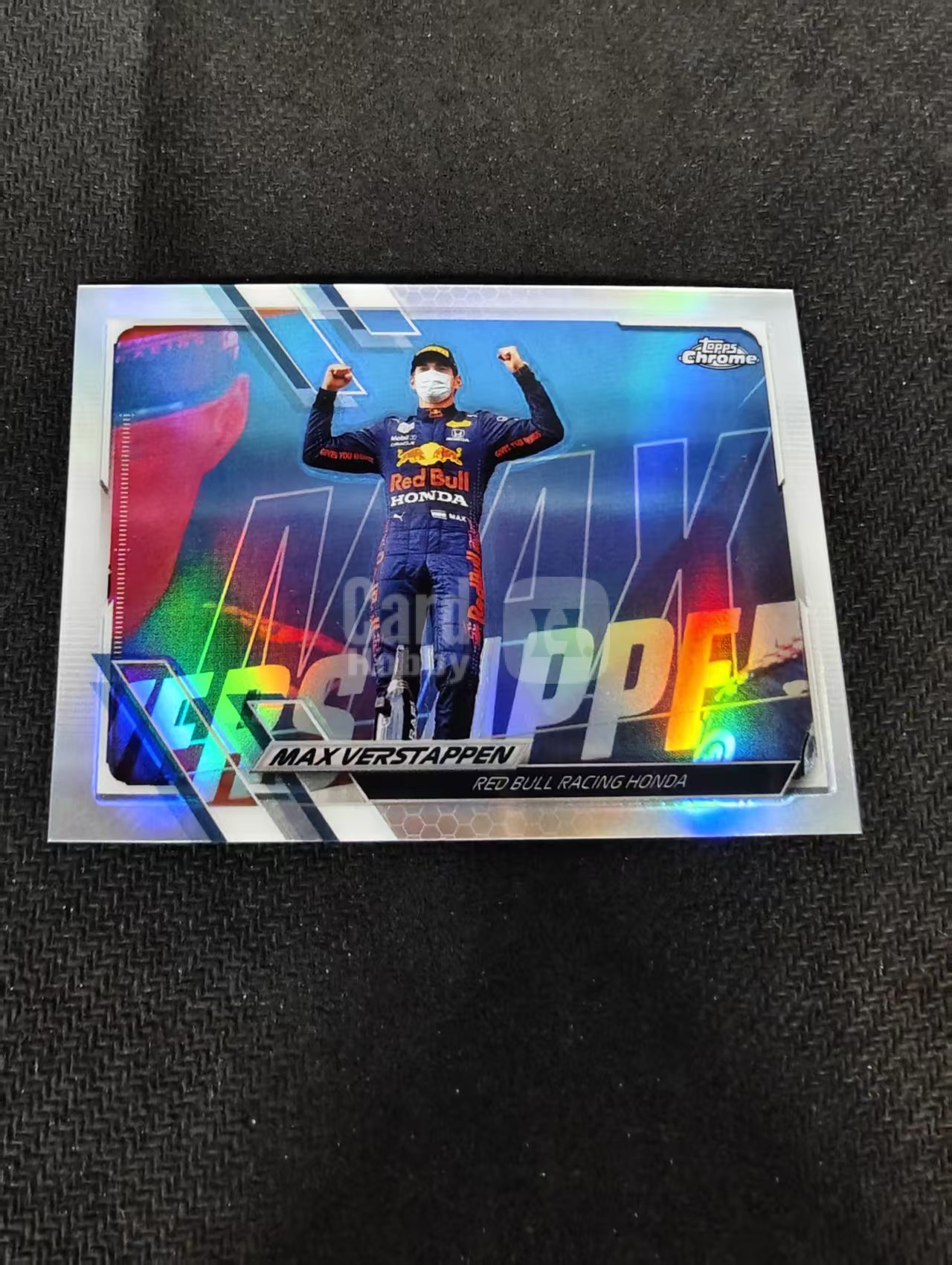2021 Topps Chrome Max Verstappen F1 维斯塔潘 红牛 银折 划痕 边角瑕疵 #48