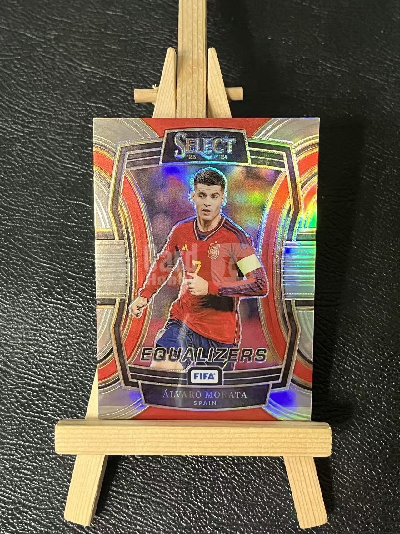 2023-24 Panini Select Alvaro Morata 莫拉塔 特卡 西班牙 银折 实卡精美 卡品如图 LA-2