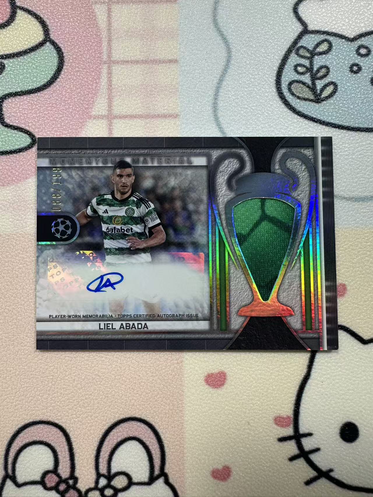 2023-24 Topps Museum Liel Abada 博物馆 欧冠 凯尔特人 阿巴达 88/199编 签字 大耳朵杯 大窗物料 收藏必备 不保卡品《lonely》