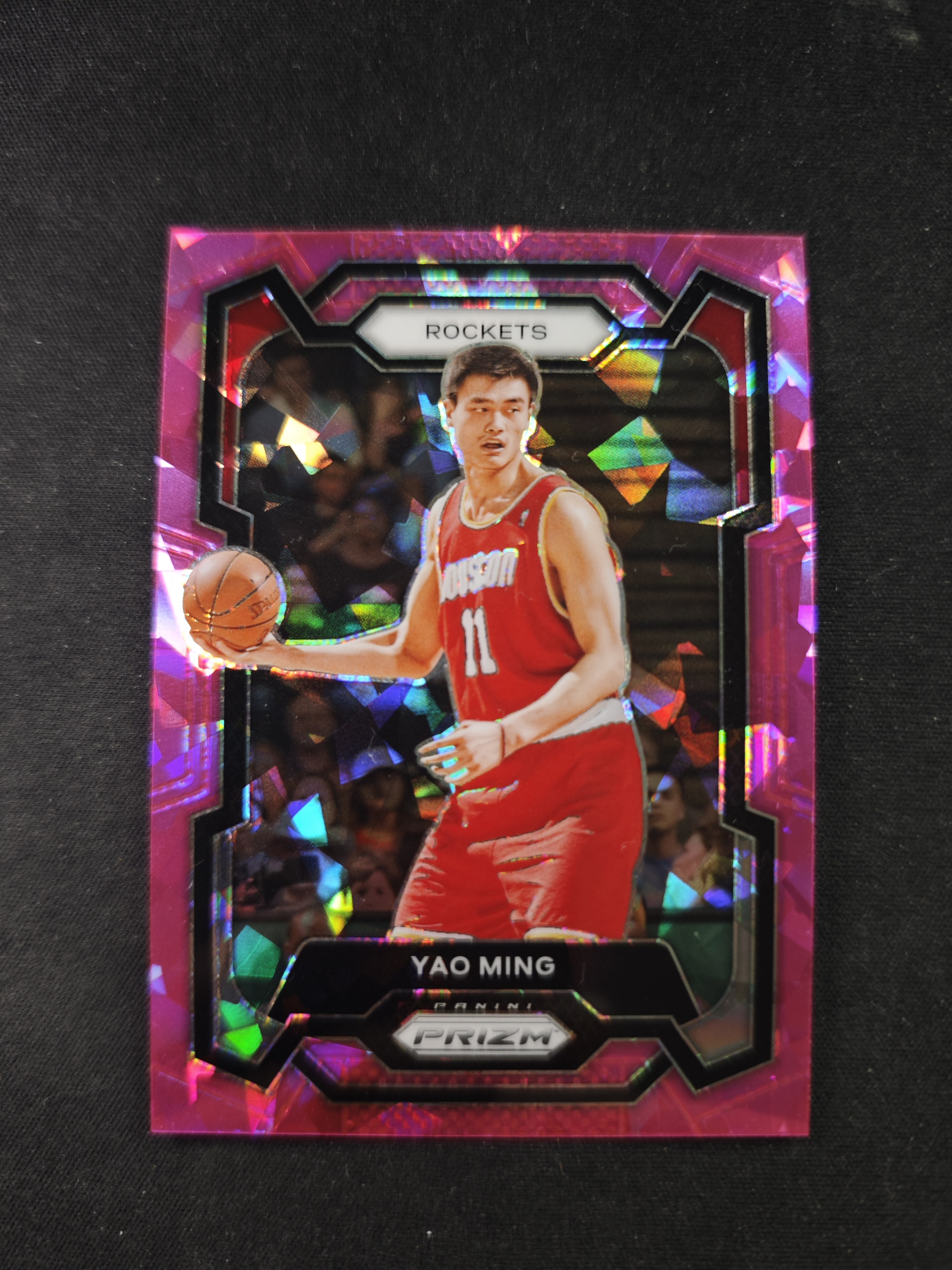 【蛤蟆特卖】姚明 姚主席 小巨人 2023-24 PANINI PRIZM系列 粉色碎冰折射 经典设计 超级漂亮 稀有好卡 卡品如图 专收必备!