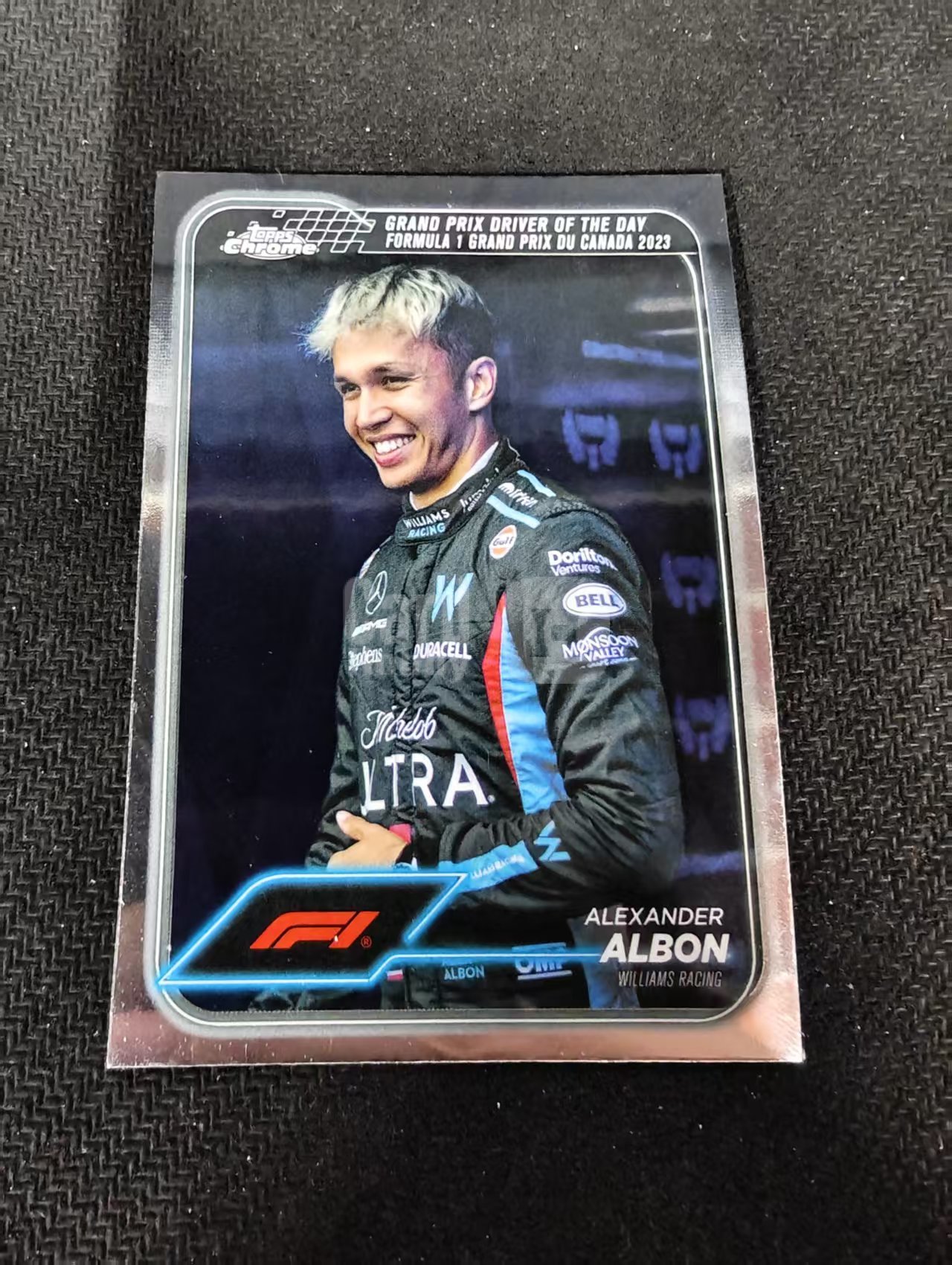 2024 Topps Chrome F1 Alexander Albon 方程式赛车 亚历山大 阿尔本 威廉姆斯车队 划痕 边角瑕疵 #166