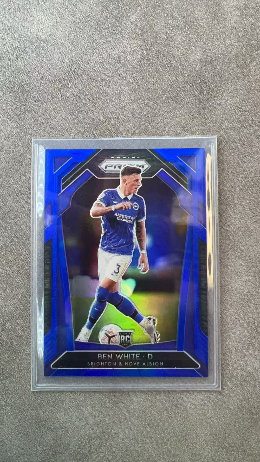 6502【330球星卡实体店代卖】2020-21 帕尼尼 PRIZM 本 怀特 den white 布莱顿 新秀RC 蓝折 187/199编 仅顺丰寄付(UK23)