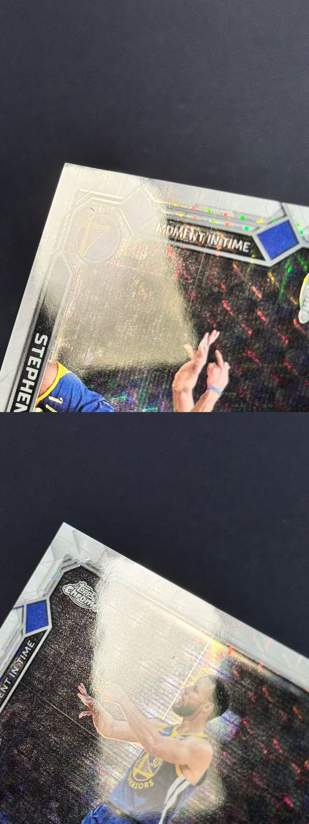 2026 Topps Chrome Update Stephen Curry 【云猫】斯蒂芬库里 勇士 1/2编 首编 Moment In Time 时刻特卡 折射 白几何折 白折 轻印 TL-O1