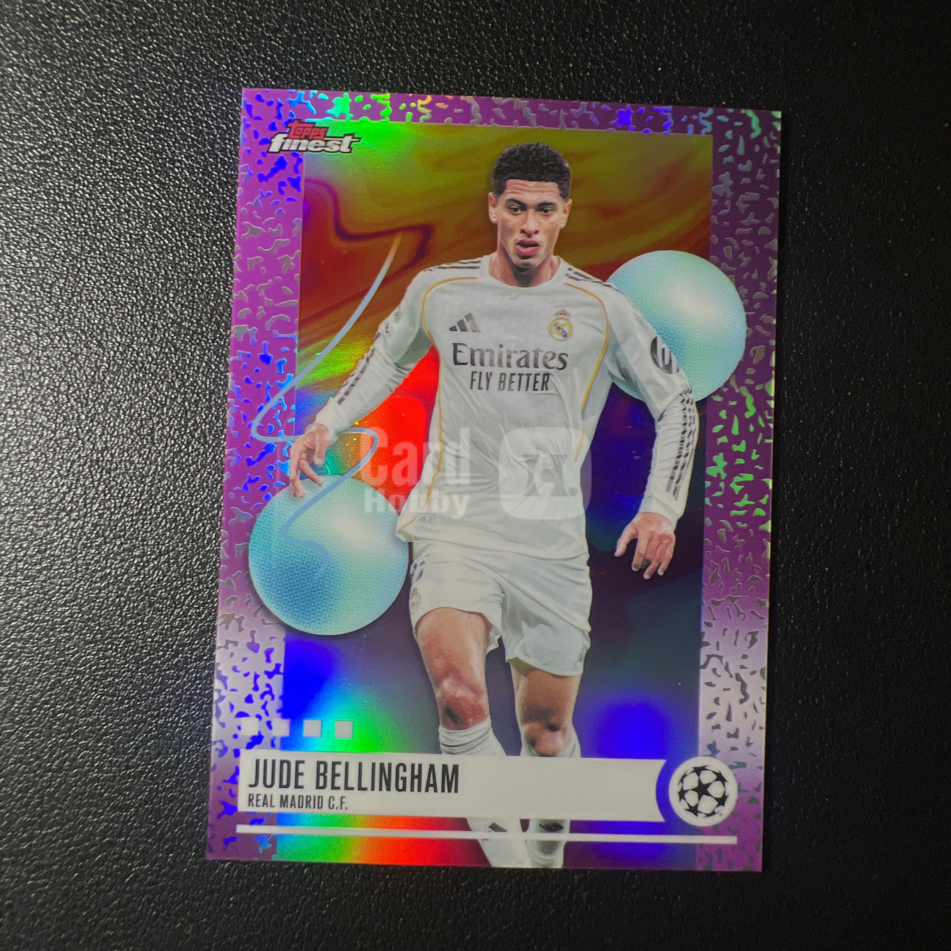 【鲨鱼代卖】2026 topps finest 欧冠 贝林厄姆 Jude Bellingham 皇马 uncommon 折射 轻印-SY6476