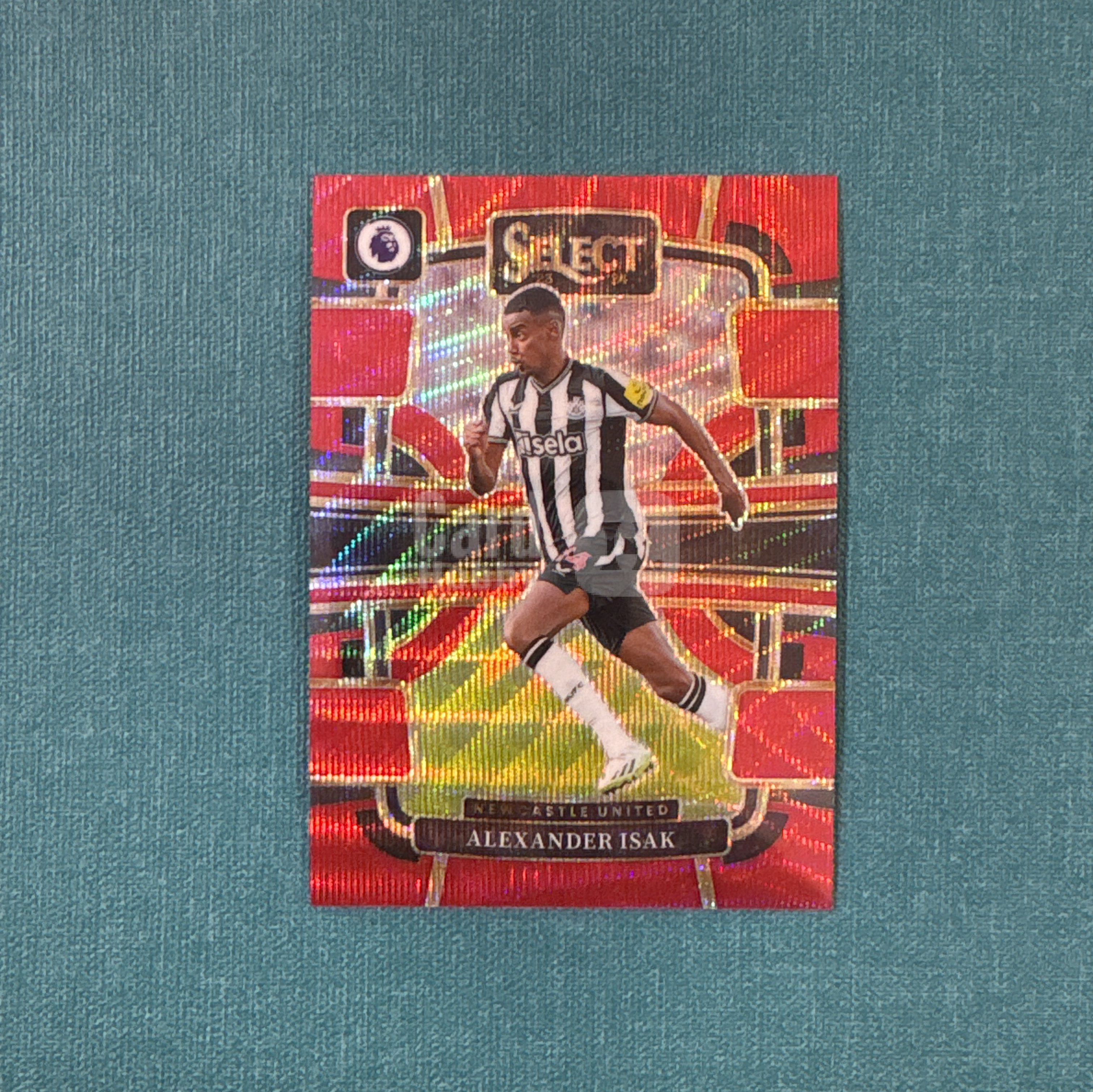 2023-24 Panini Select 英超 Alexander Isak 伊萨克 053/149编 红波纹折 纽卡斯尔联 利物浦 卡品如图 XLM