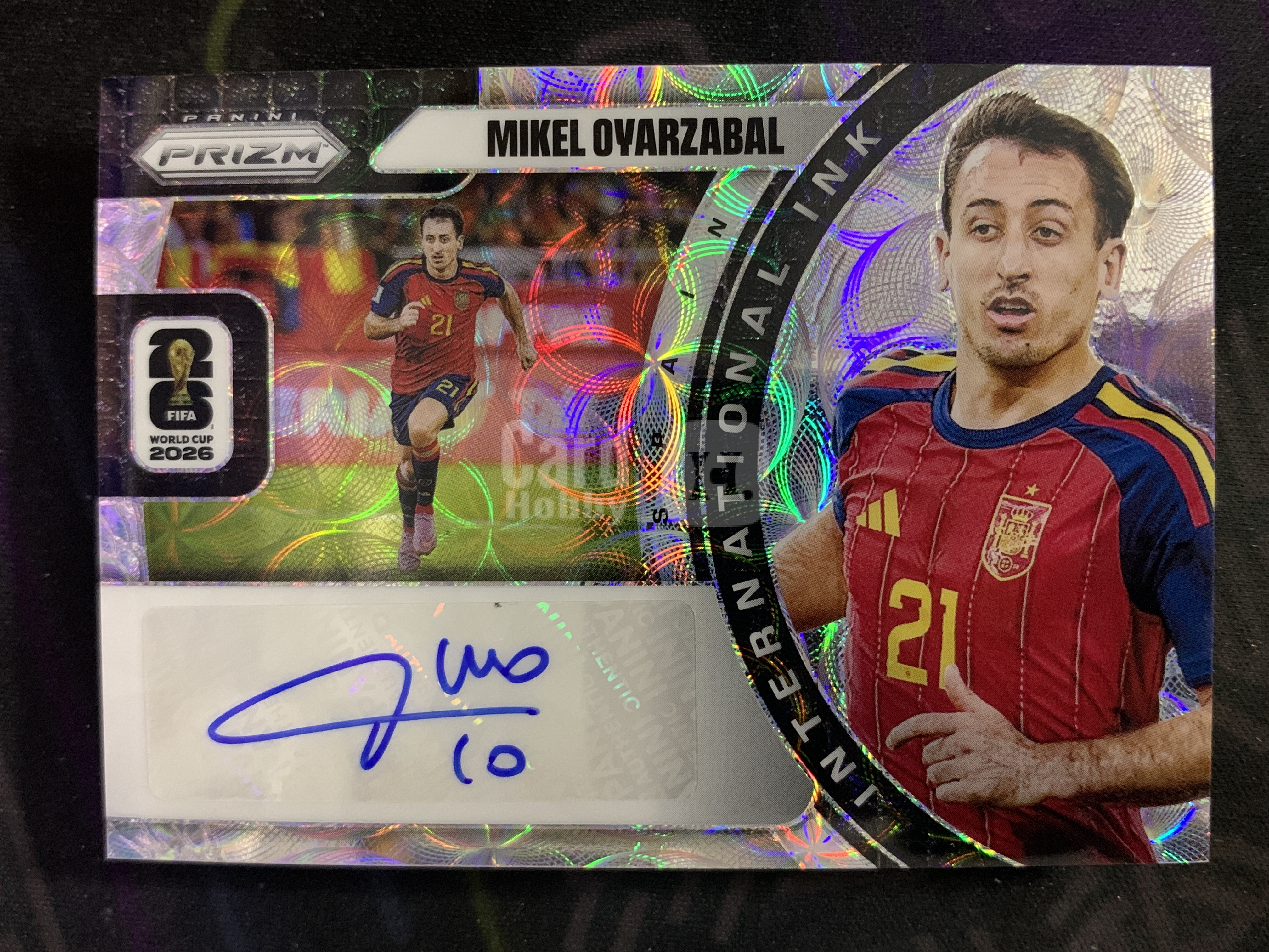 【一分钱Penny】2026 Panini Prizm FIFA World Cup 世界杯 Mikel Oyarzabal 奥亚萨瓦尔 Ink 圈圈折 签字 西班牙 #XXM