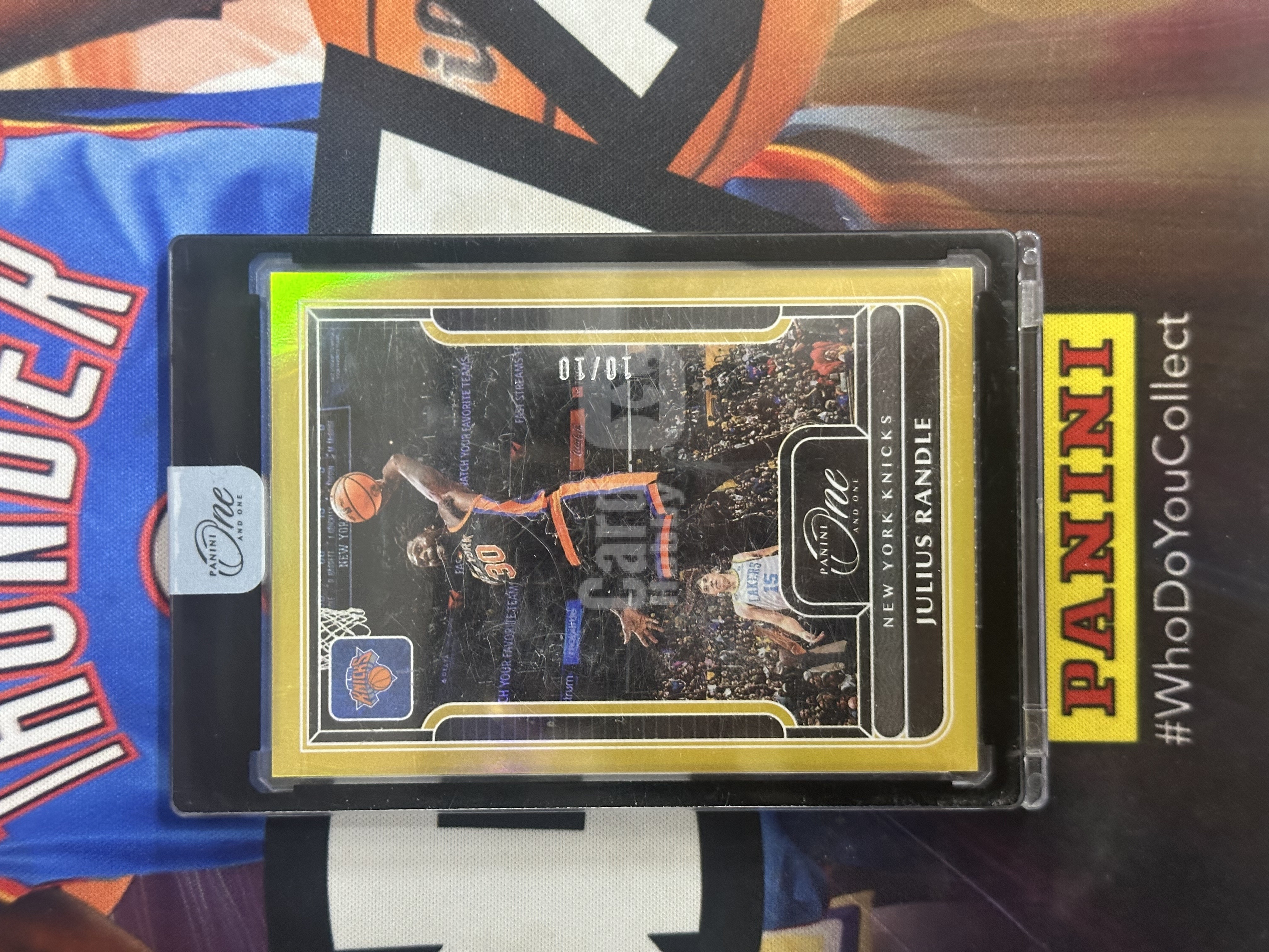 2022-23 Panini One and One Julius Randle 【小猪包代卖】10/10编 尾编 金折 兰德尔 原封砖 印痕 正base llt