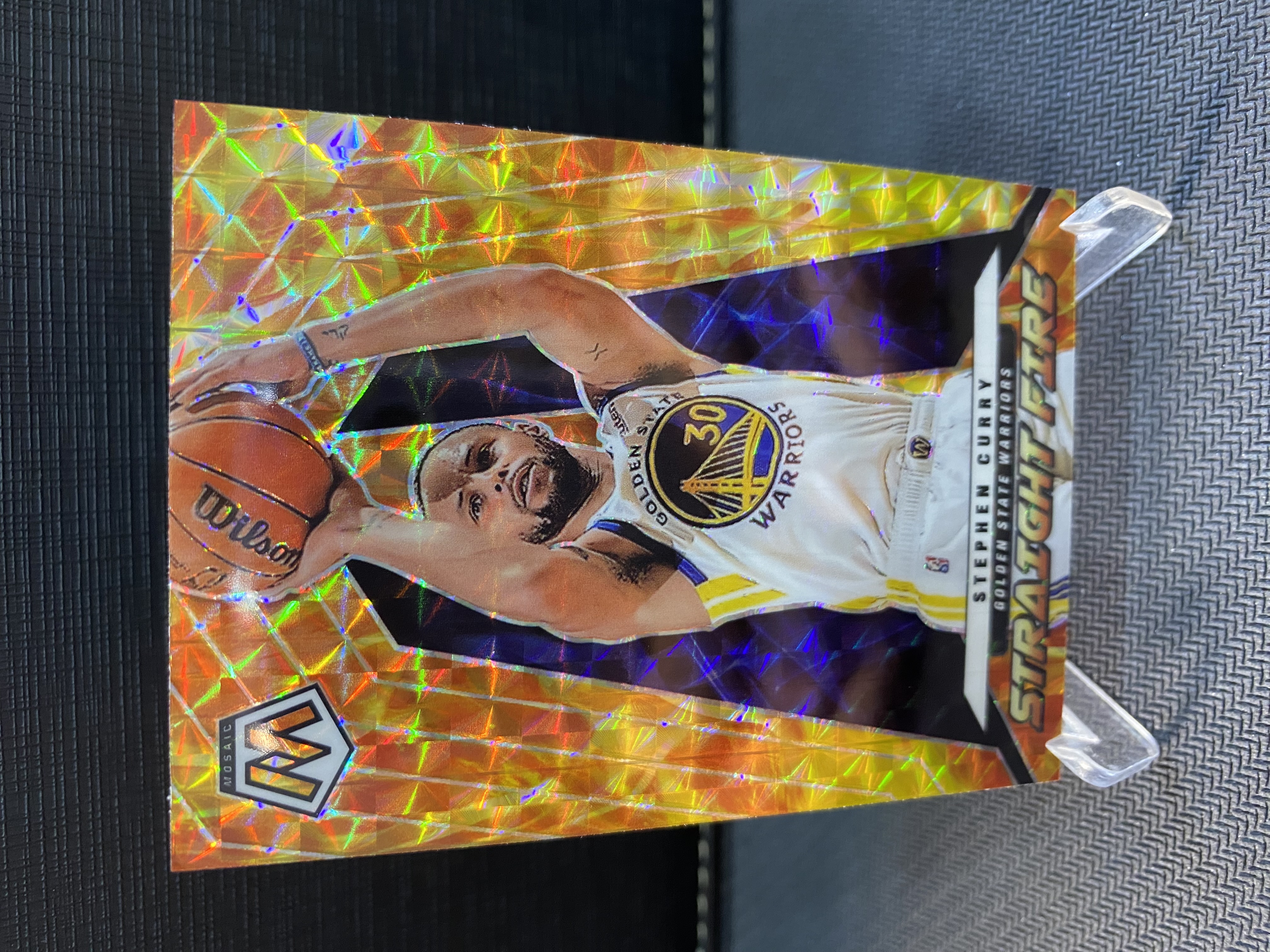 2021-22 Panini Mosaic Stephen Curry 马赛克 勇士 斯蒂芬 库里 straight fire 特卡 马赛克折 收藏必备 卡品如图 -尹少-【乌苏拍卖】