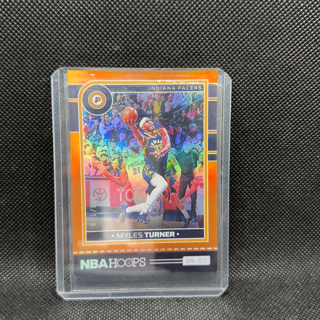 【Roseee代卖】2024-25 Panini NBA Hoops Myles Turner Hoops 迈尔斯 特纳 橙折 149编 步行者 许大神力