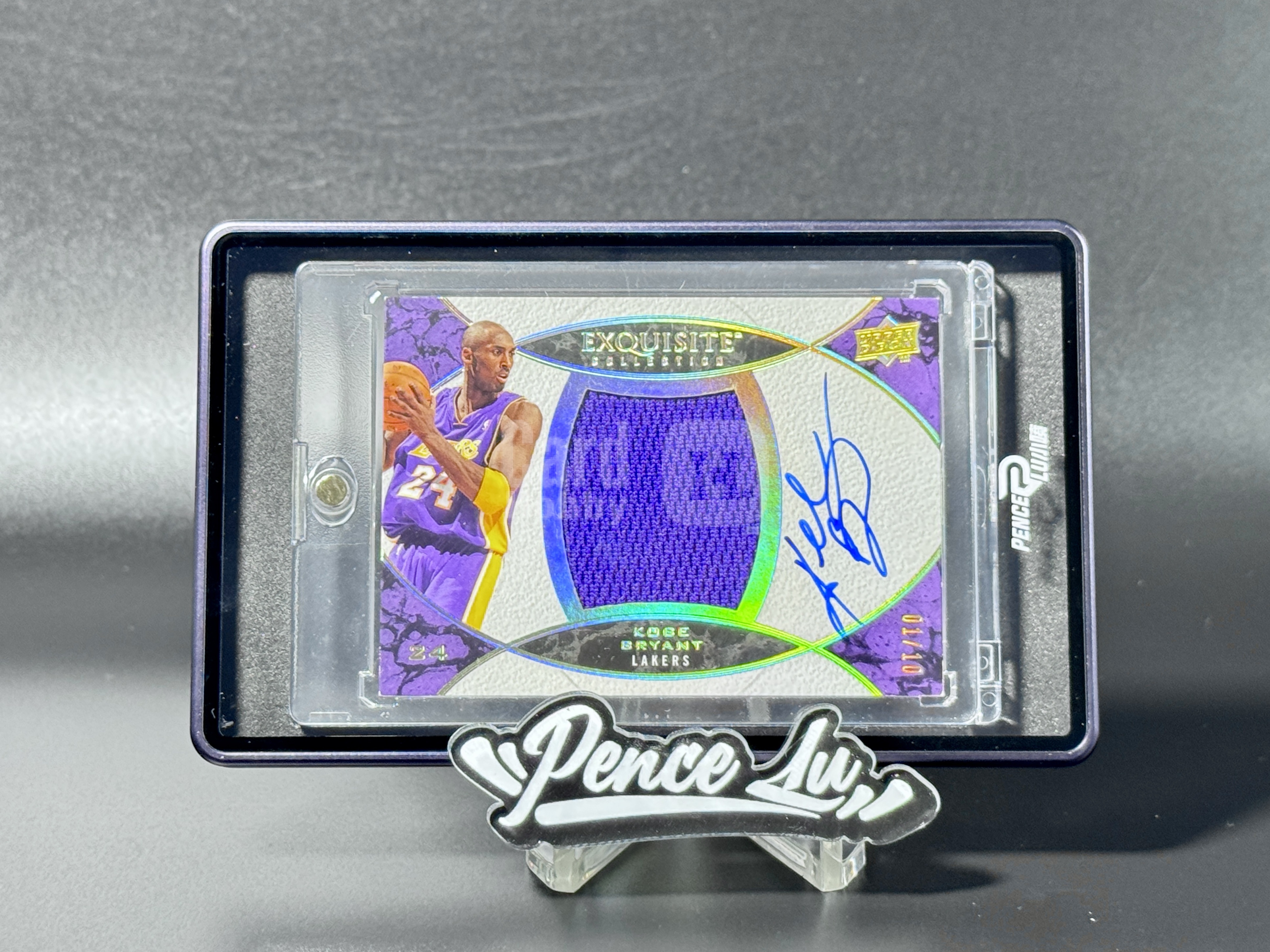【喷子拍卖】2008-09 upper deck exquisite Kobe Bryant 木盒收藏 洛杉矶湖人 科比 布莱恩特 大窗 球衣 签字 10编 首编 卡签 大hit卡 大热版本 专收必备 角小翘 送订制壳 AND