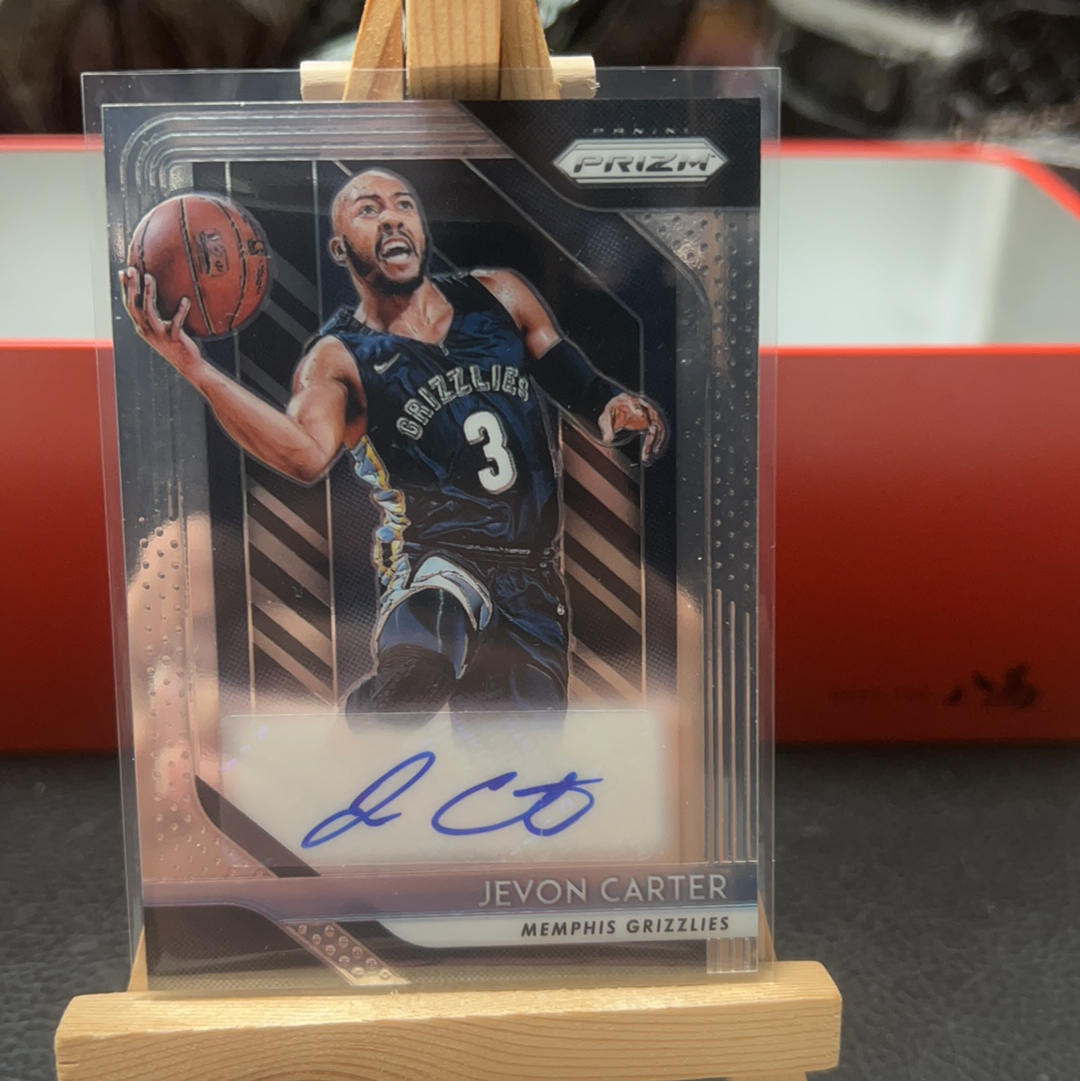 【SY代卖sy0150-可累积-瑕疵看图】2018-19 panini prizm jevon carter 灰熊 杰文 卡特 签字