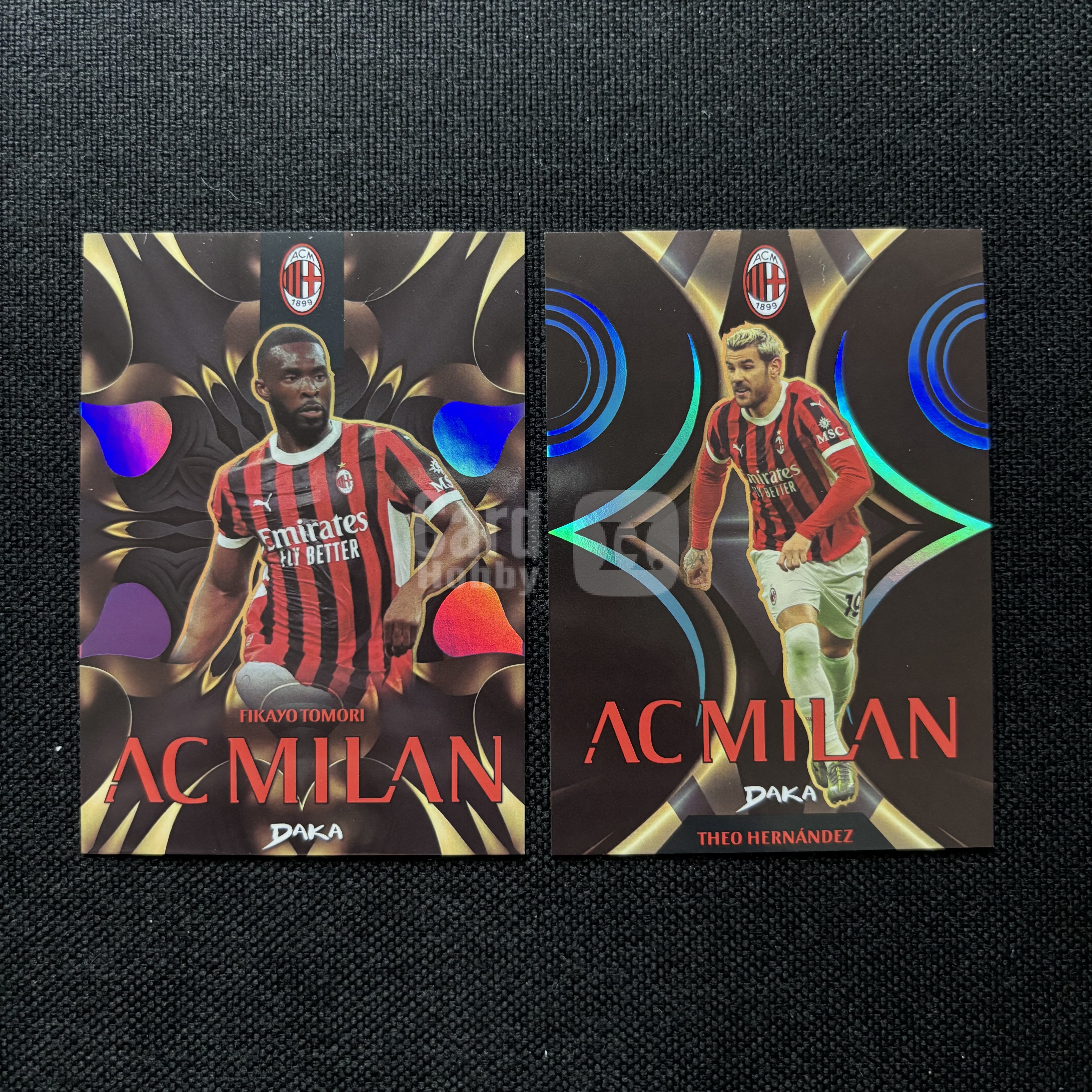 DAKA ACMilan米兰Lot*2张打包 带编 托马里 特奥 /199 /149编 不保卡品默认微瑕 意甲红黑军团