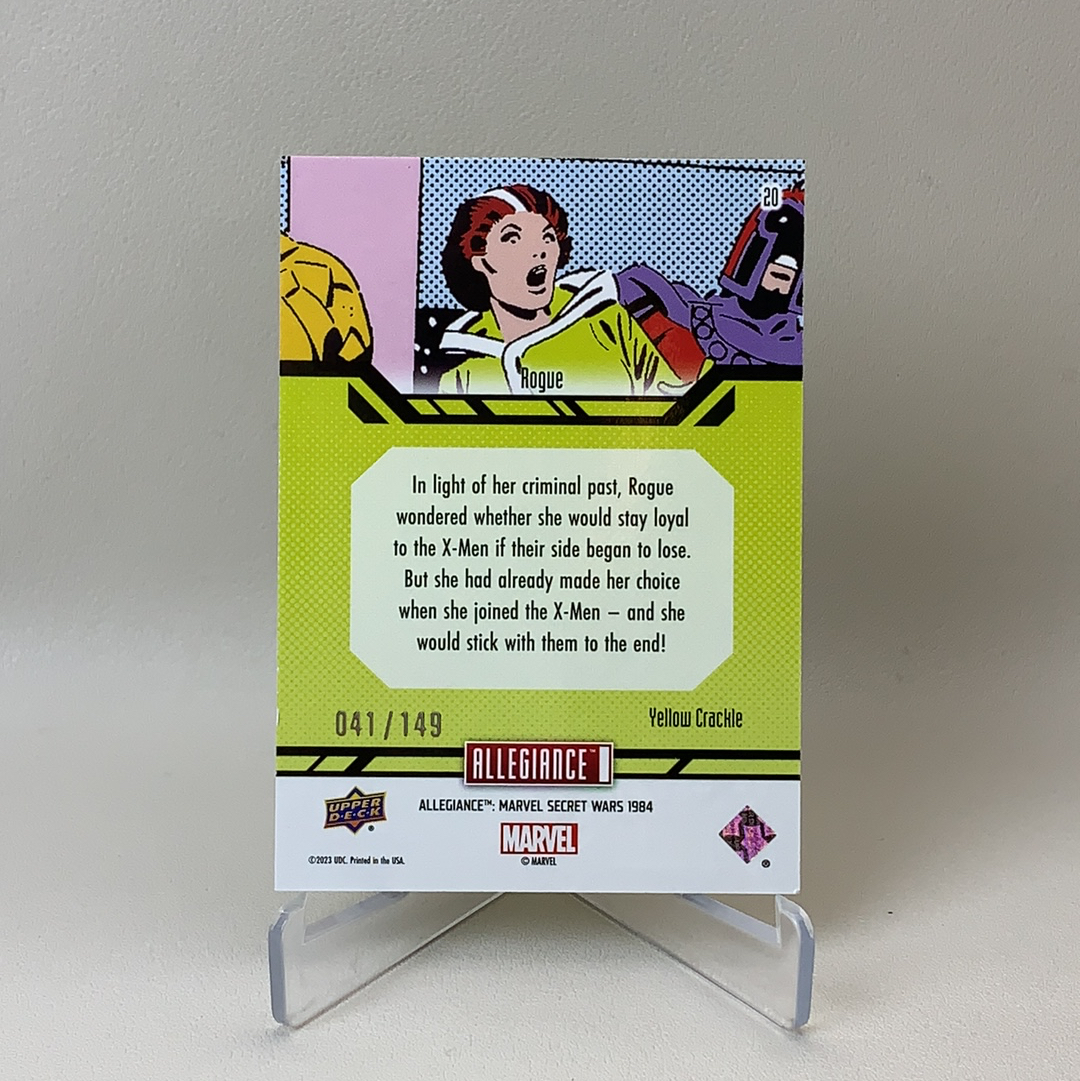 【弈卡代拍】2023 Upper Deck Marvel漫威 Secret Wars 秘密战争 大比例 特卡 黄碎冰折 罗刹女 Rogue 041/149编 品相如图 凑套必备 Mito