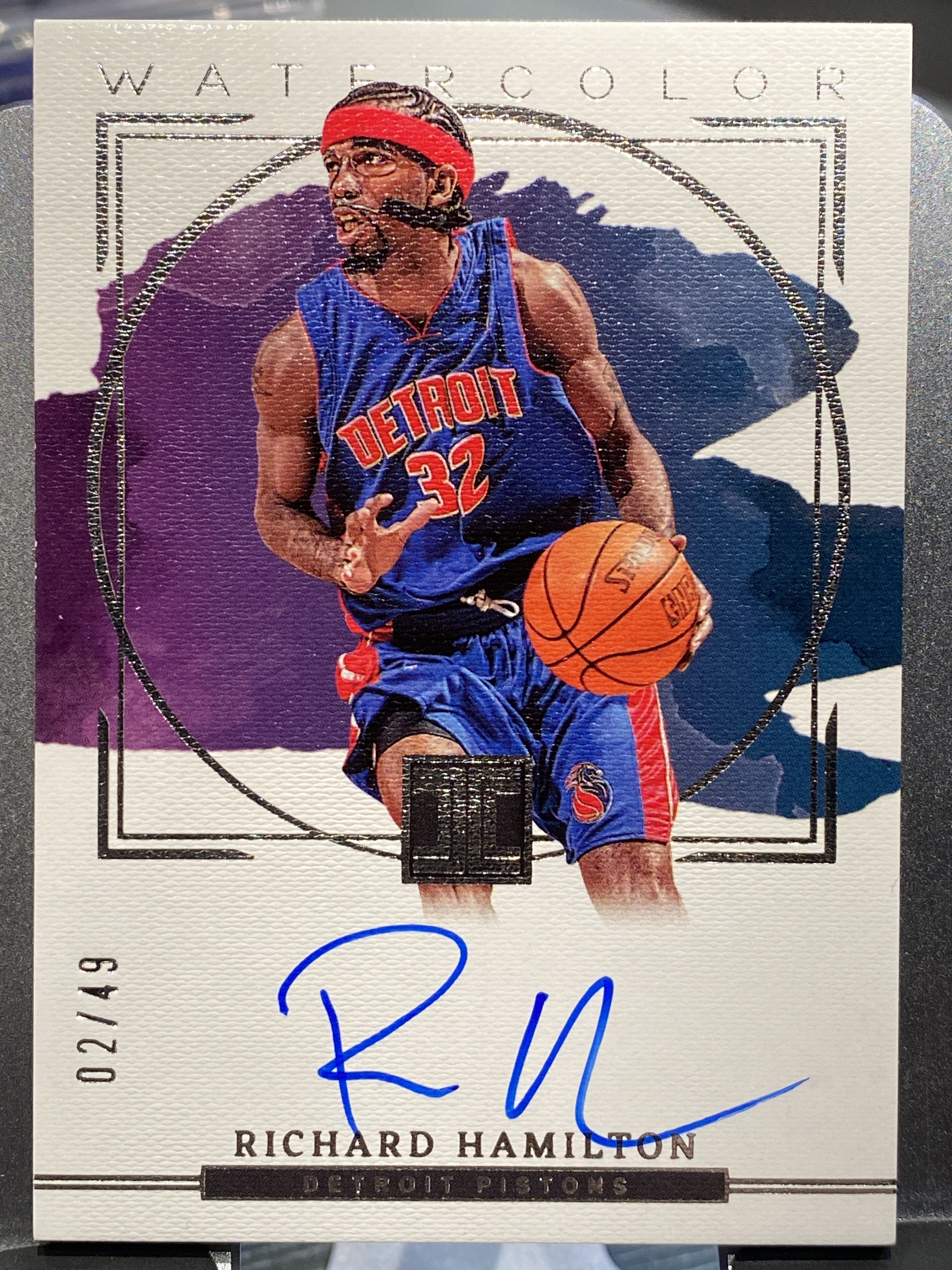 2022-23 【靓星代拍】 Impeccable Richard Hamilton 活塞 传奇名宿 汉密尔顿 2/49编 卡签 签名签字 小真金 卡品如图 专收必备 #小孩