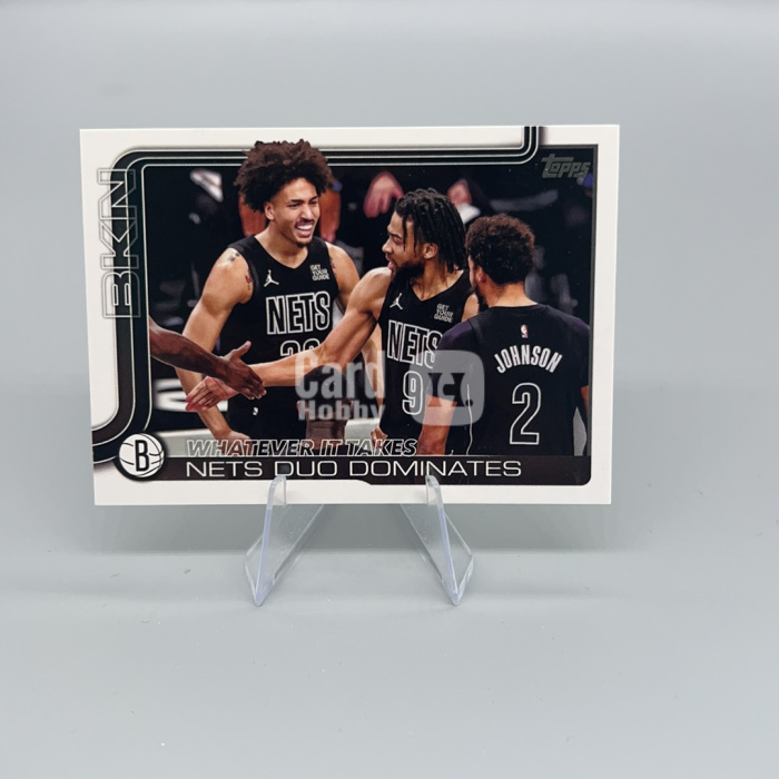 2025 Topps Topps Cam Thomas G3 【顺丰速运 只合并不累计】TOPPS 团队合照 篮网 约翰逊 卡姆 托马斯 base