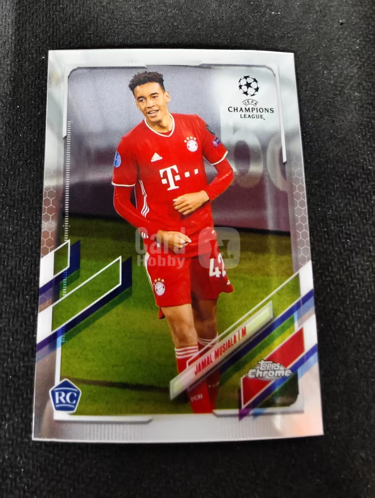 【可合并,不累计】2021 Topps Chrome Jamal Musiala RC 新秀 拜仁 穆夏拉 欧冠 不保卡品 介意勿拍 #81