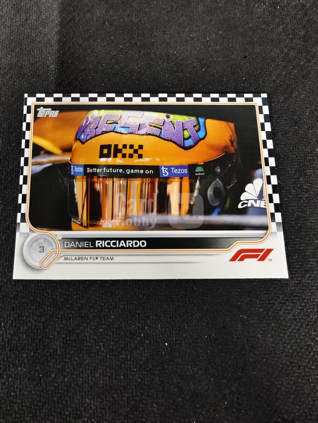 2022 Topps Chrome F1 Daniel Ricciardo 丹尼尔 里卡多 迈凯伦车队 黑白棋盘 划痕 边角瑕疵 @40