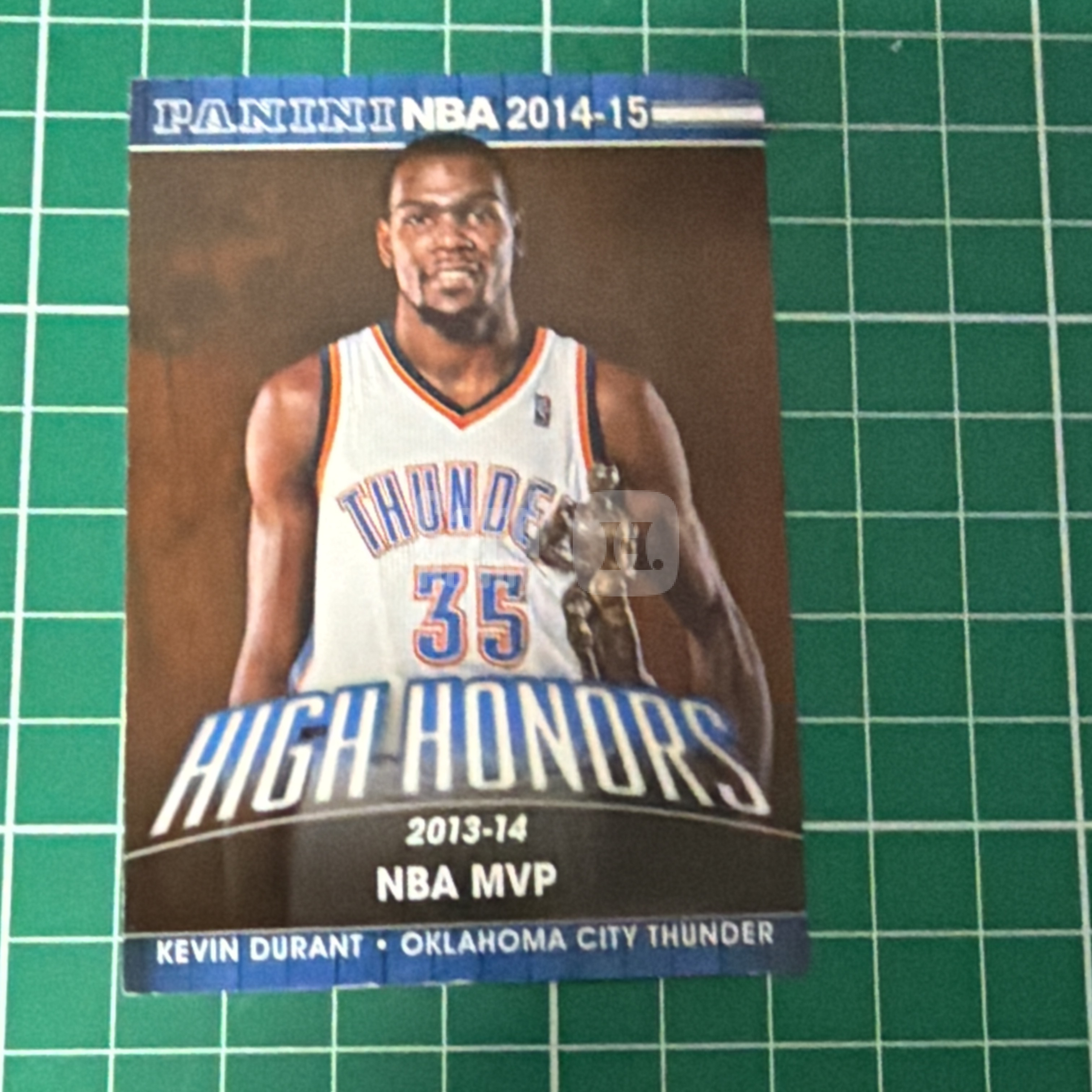 2014-15 Panini Americana Kevin Durant S.p.a. 凯文杜兰特 KD 死神 雷霆队 2013-14MVP捧杯特卡 荣誉特卡 十年老卡 绝版卡 稀有大比例 收藏必备