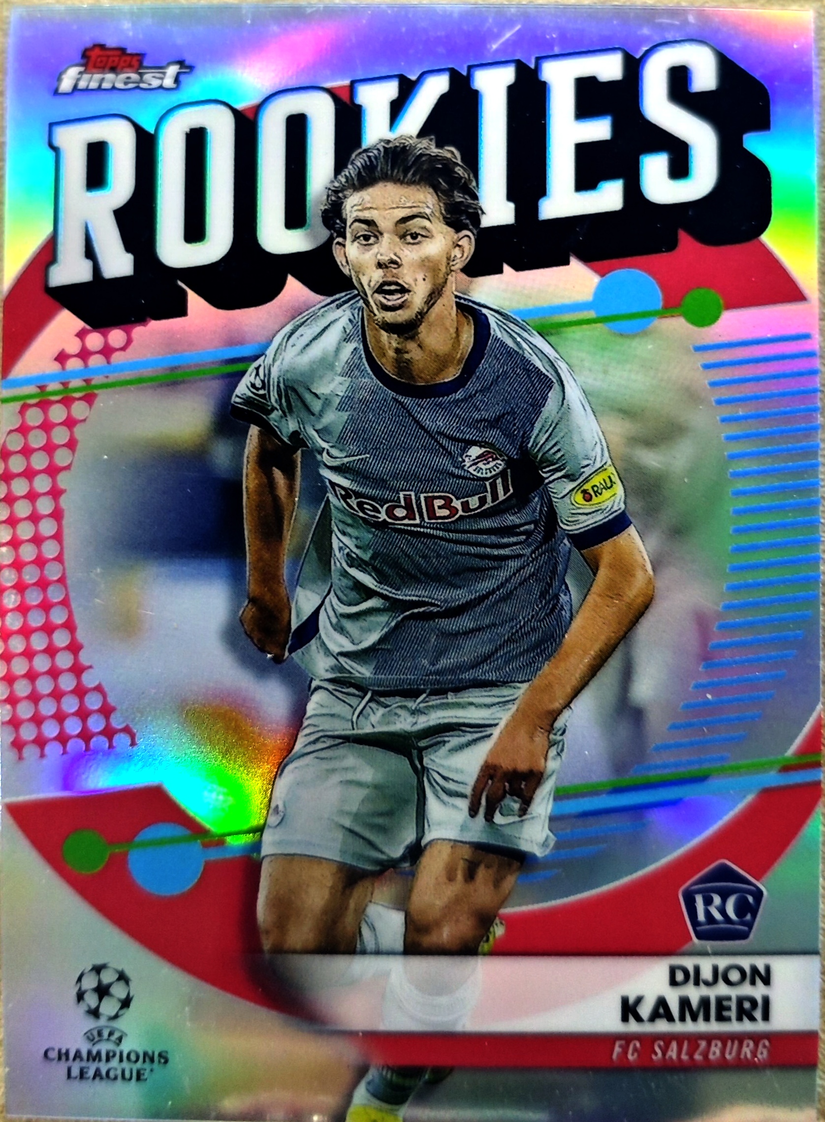 2023-24 Topps Finest Dijon Kameri 卡梅里 萨尔茨堡红牛 新秀 rookies 特卡 欧冠 银折