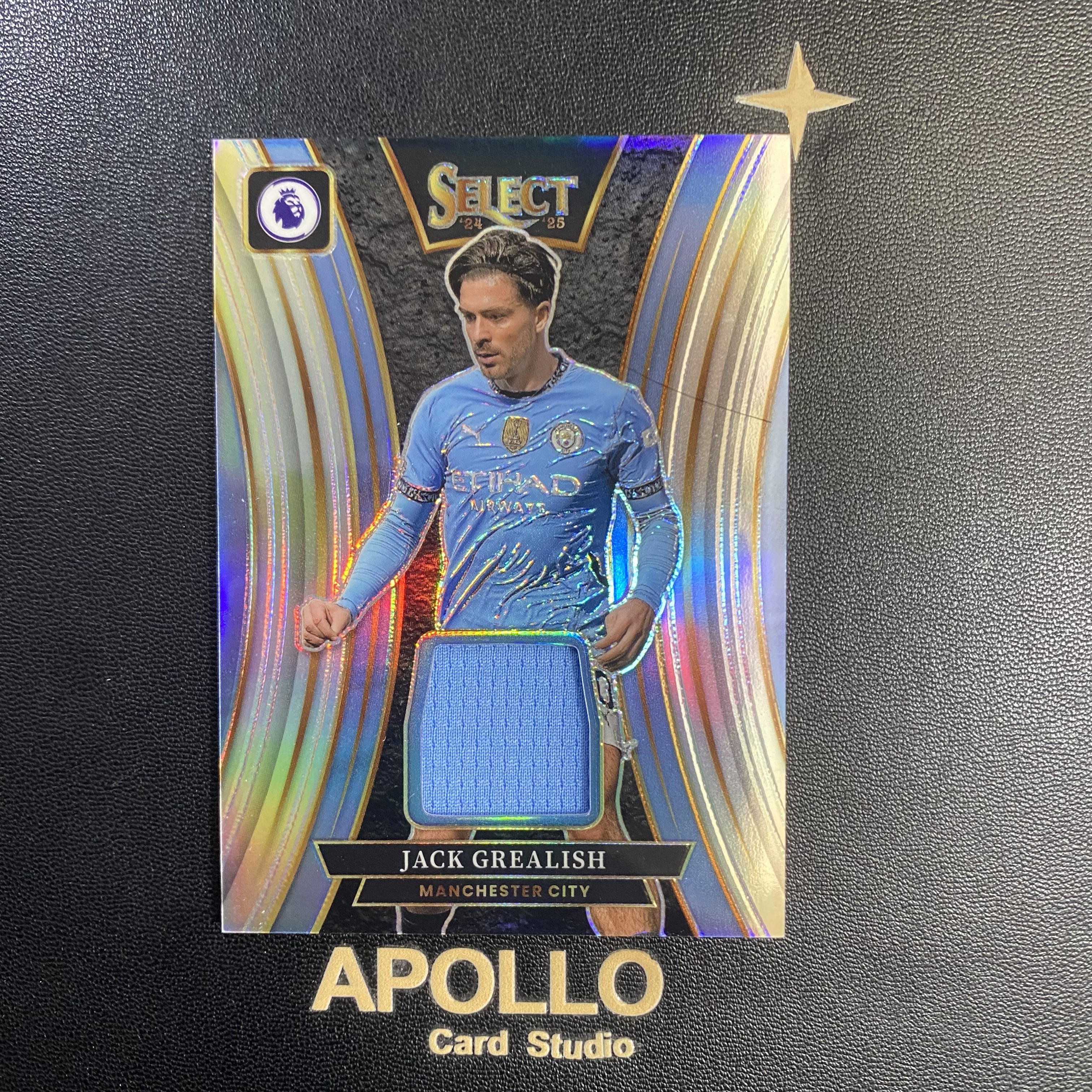 2024-25 Panini Select Jack Grealish 格拉利什 英超 曼城 银折 球衣 切割 物料 卡品如图 -光