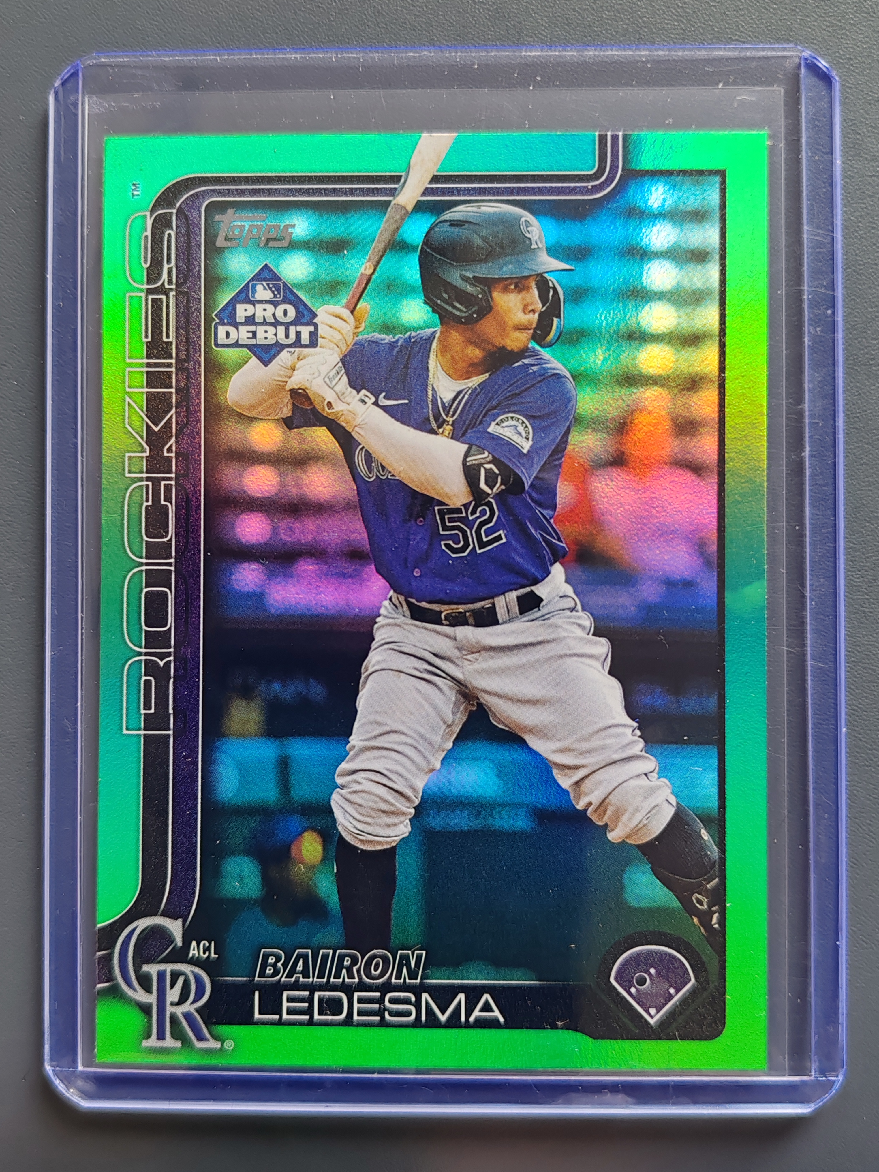 2025 Topps Pro Debut Bairon Ledesma 99编!绿折!【9527】