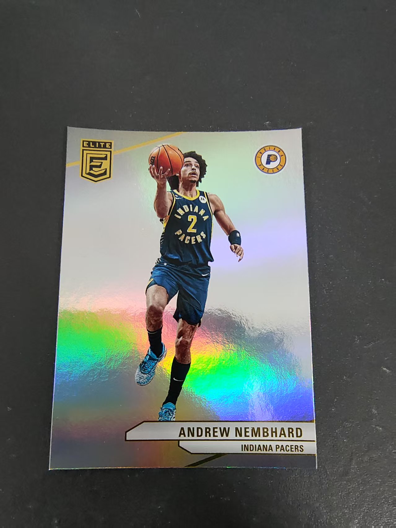 【可合并，不累计】2023-24 Panini Donruss Elite Andrew Nembhard 步行者 内姆布哈德  杜蕾斯 精英 闪卡 划痕 边角瑕疵 #83