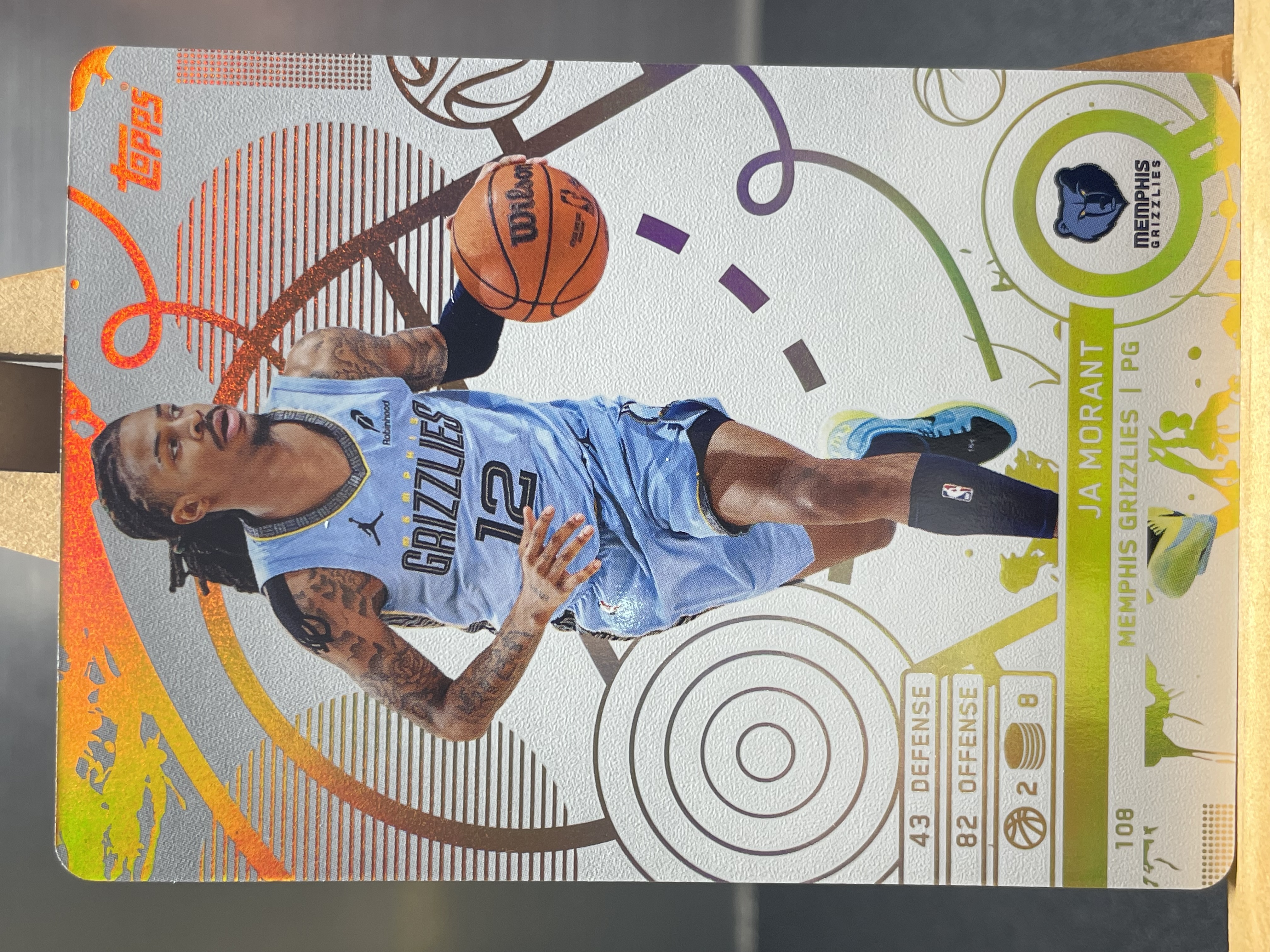 (A12) 2025 TOPPS 折射 莫兰特 灰熊 近期大热球星 收藏凑套必备 卡品如图 !!!