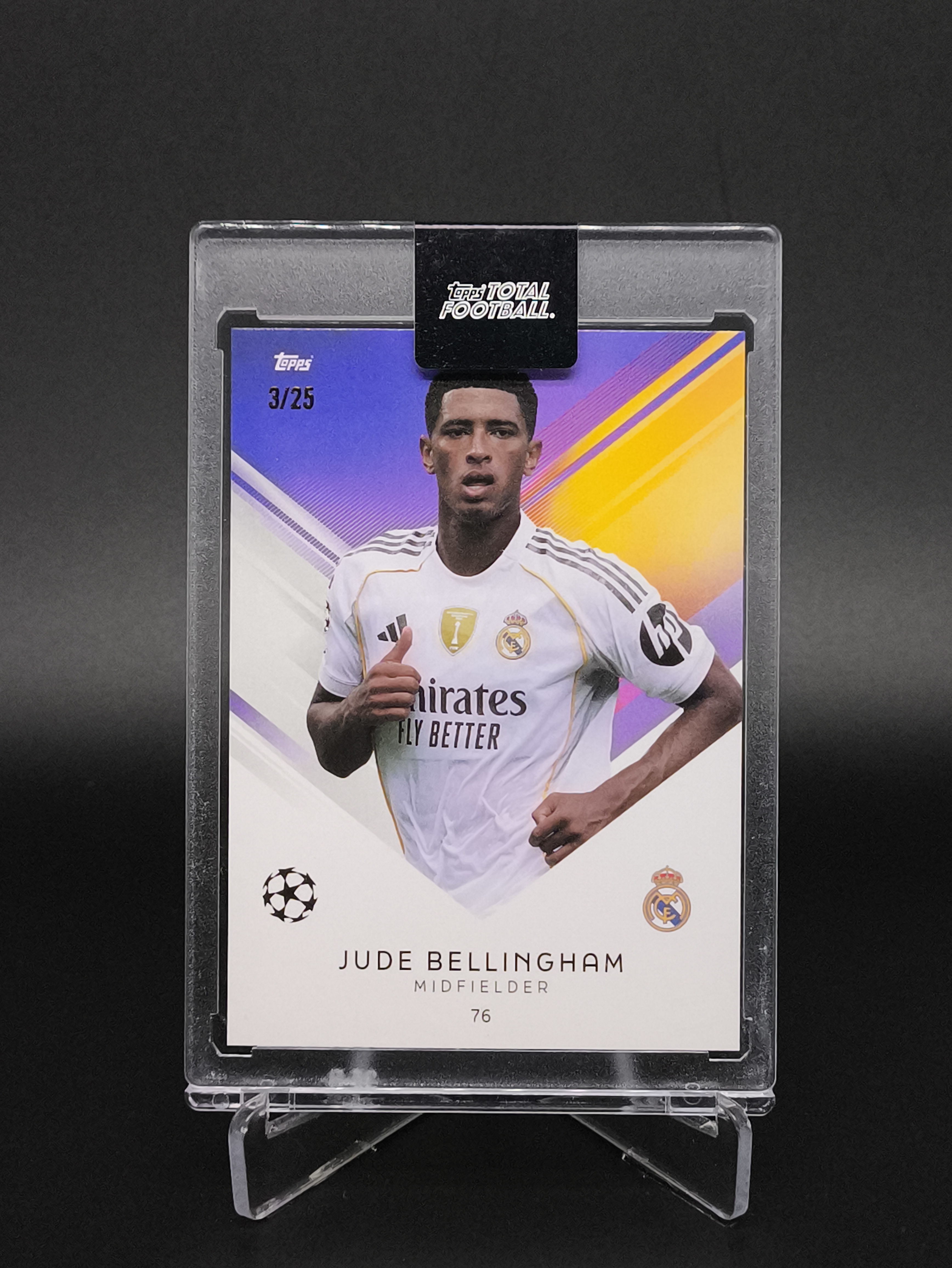 2025-26 Topps Total Football Jude Bellingham 裘德・贝林厄姆 皇家马德里 英格兰 3/25 编 TTF 原封砖