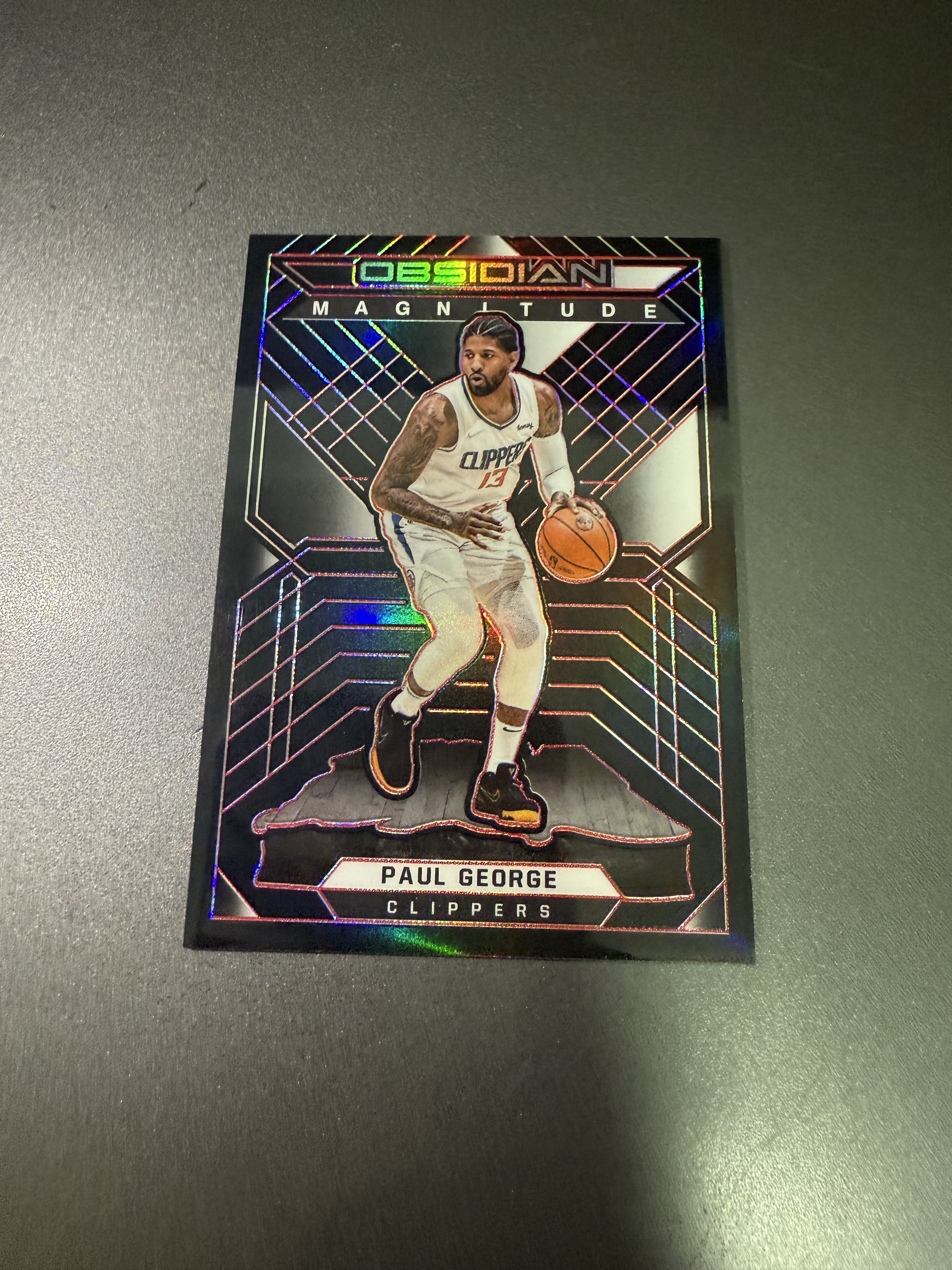 2021-22 Panini Obsidian Paul George 保罗乔治 黑曜石 折射 5编 超低编 丁