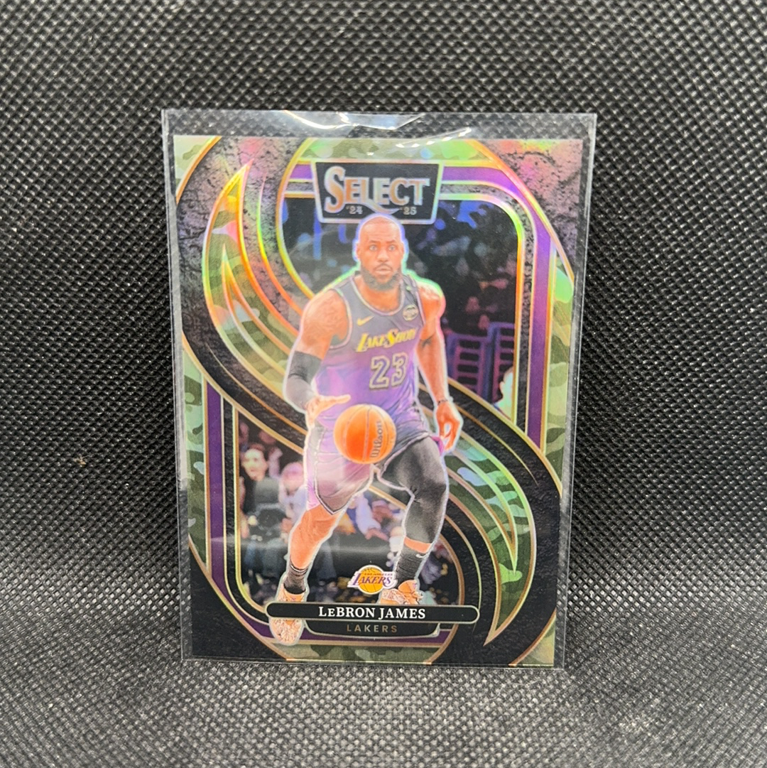 【Roseee代卖】2024-25 Panini Select LeBron James SE 湖人 勒布朗詹姆斯 125编 迷彩折 小权