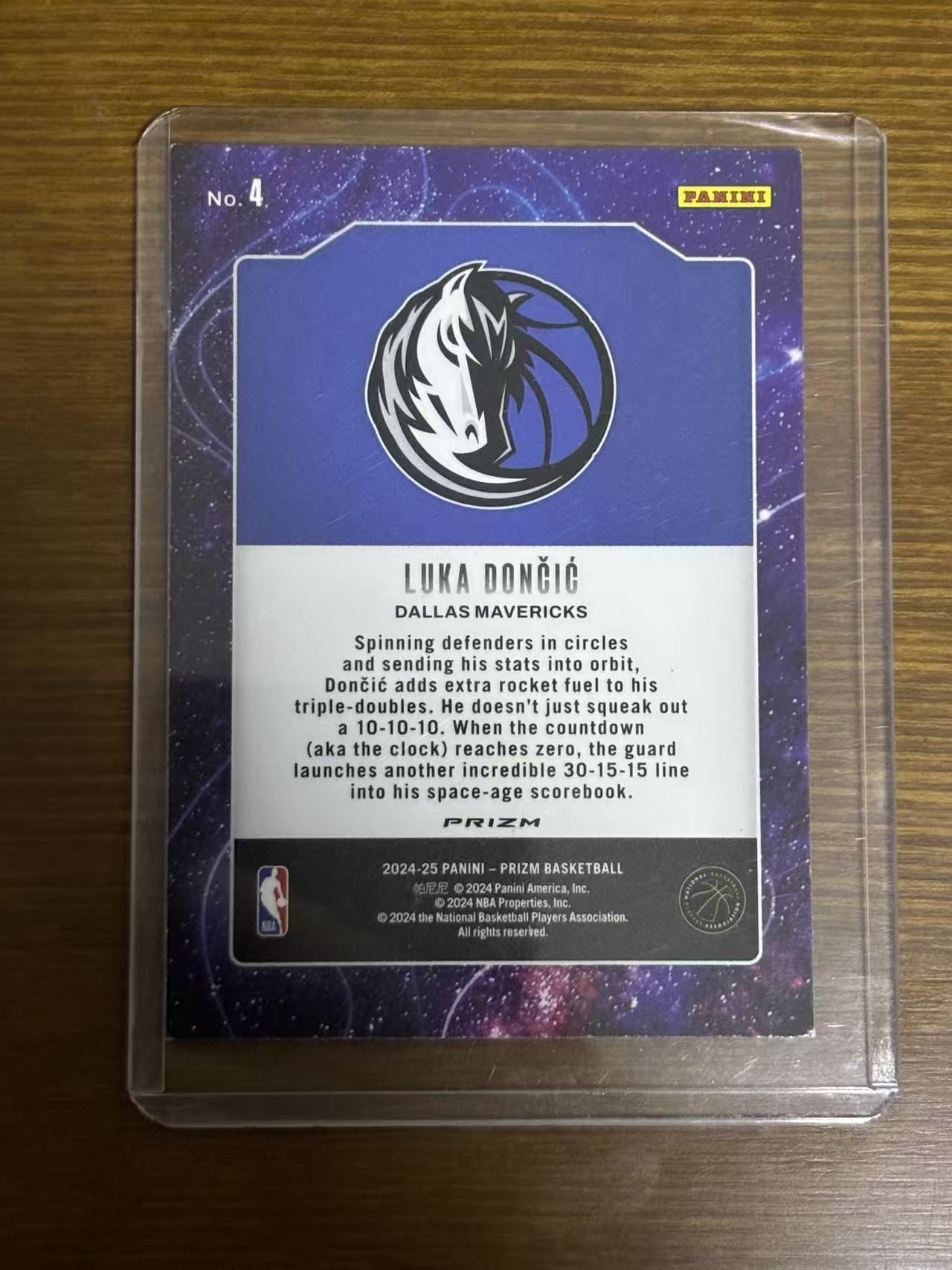 2024-25 Panini prizm Luka Doncic 【磊子球星卡】卢卡 东七七 Deep Space 特卡 银折 选图巨帅 卡品如图 介意勿拍