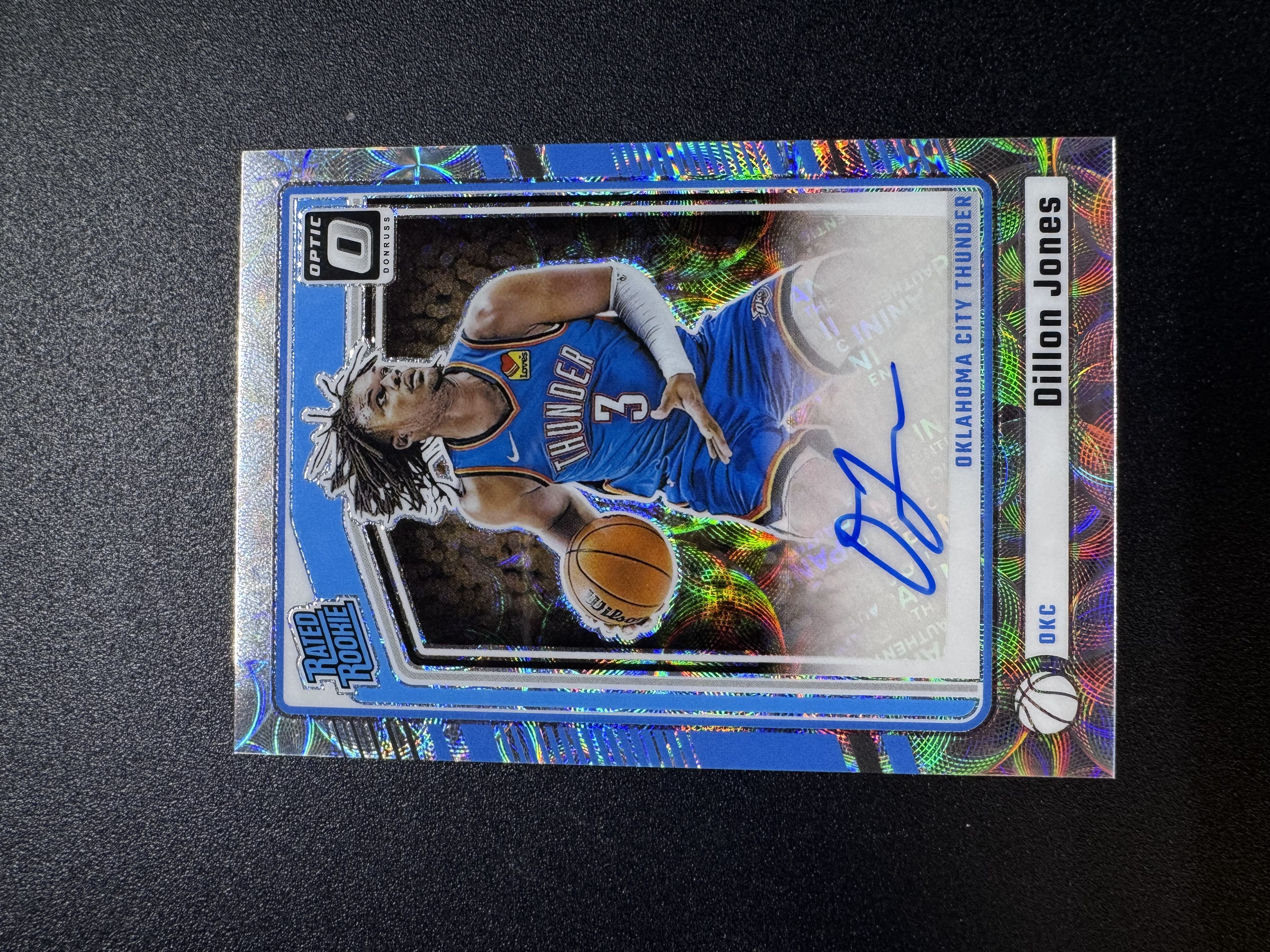 2024-25 Panini Donruss Dillon Jones 杜蕾斯 狄龙 琼斯 签字 圈圈折 雷霆