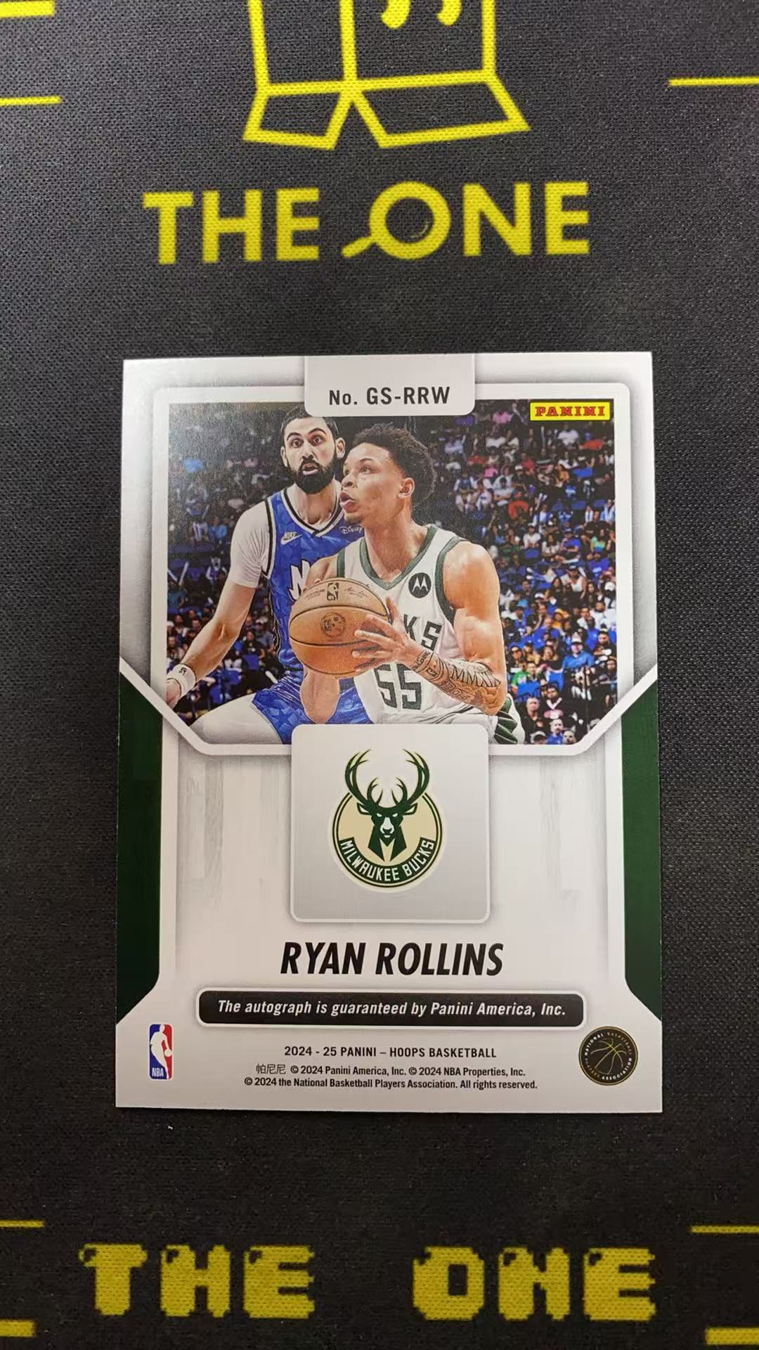 2024-25 Panini NBA Hoops Ryan Rollins 【TheOne】罗林斯 雄鹿 GREAT 伟大签 签字【千羽】