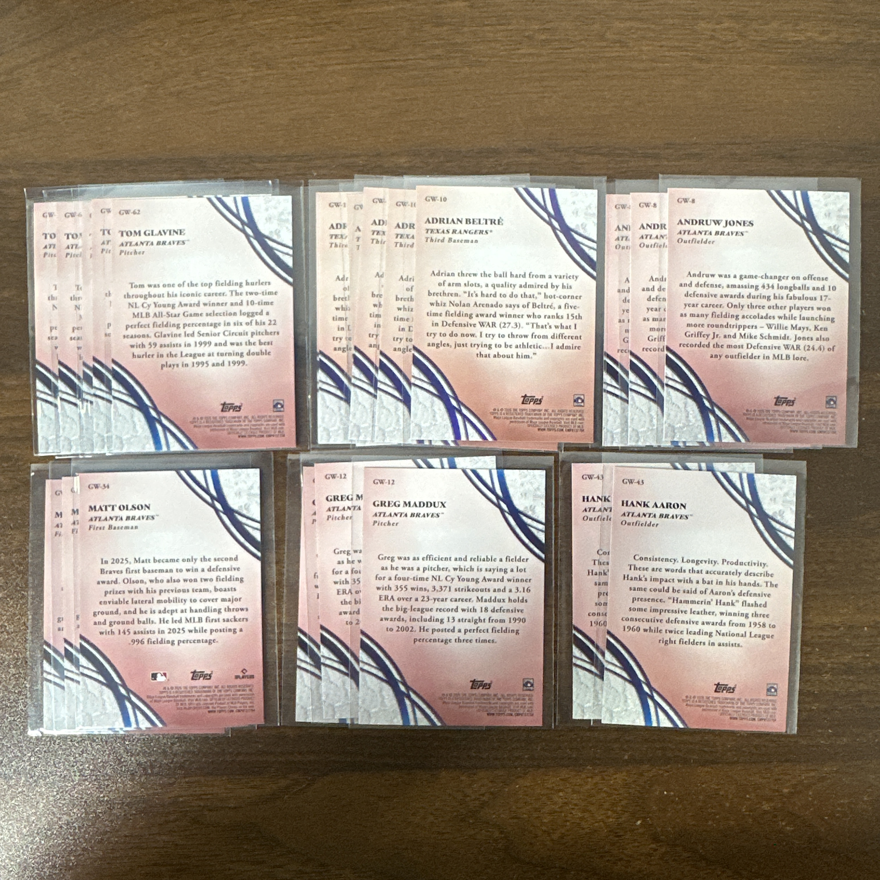 (怪兽拍卖)GSW-C53 2026 Topps Series 2 Tom Glavine 汤姆 格拉文 阿德里安 贝尔特雷 琼斯 马特 奥尔森 迈达克斯 汉克 阿伦 特卡 打包 不保卡品 Z1