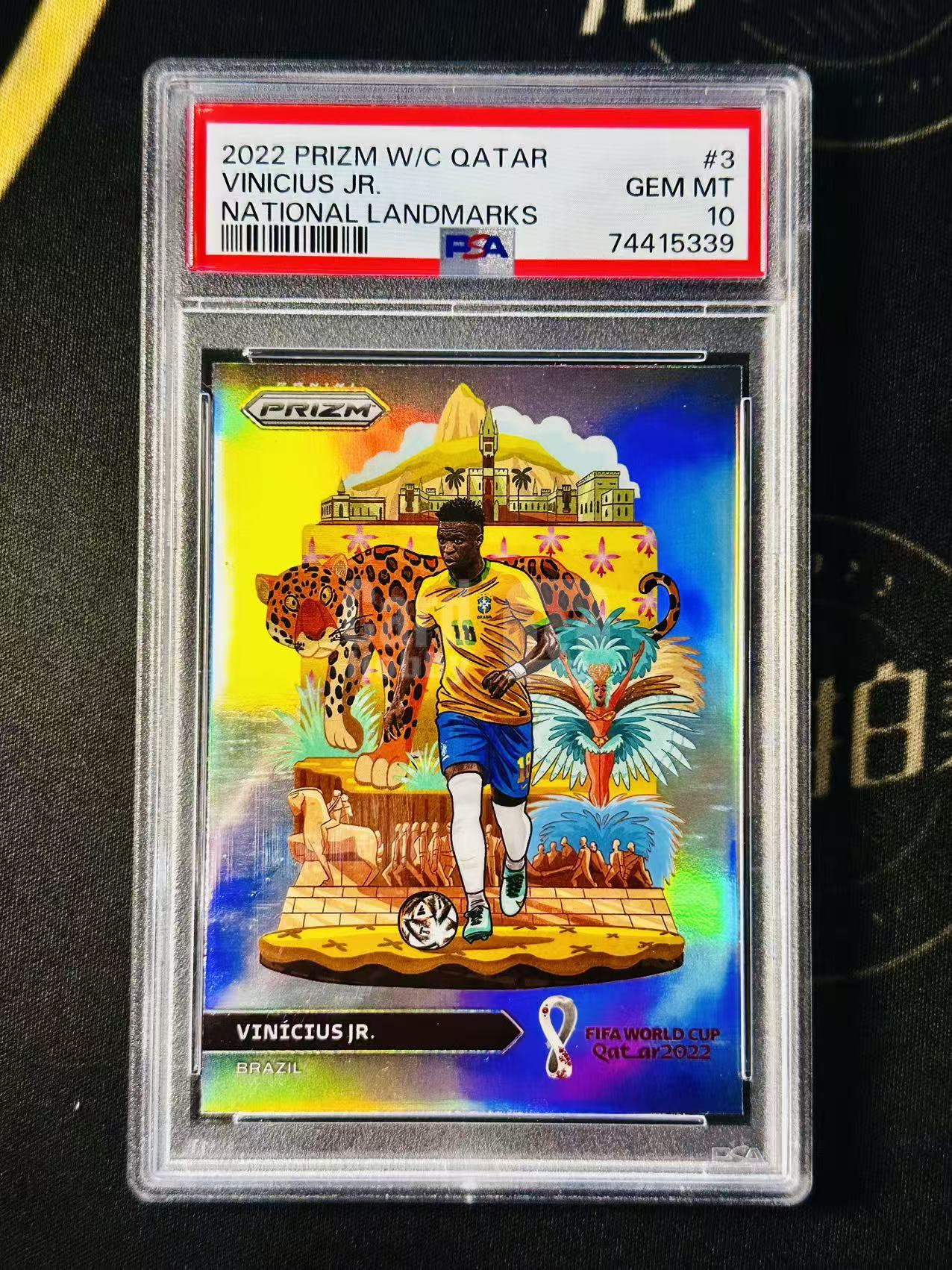 2022 Panini Prizm 世界杯Pz VINICIUS JR 巴西 维尼修斯 地标特卡 大比例特卡 箱货SP 皇马 姆巴佩贝林厄姆 ...