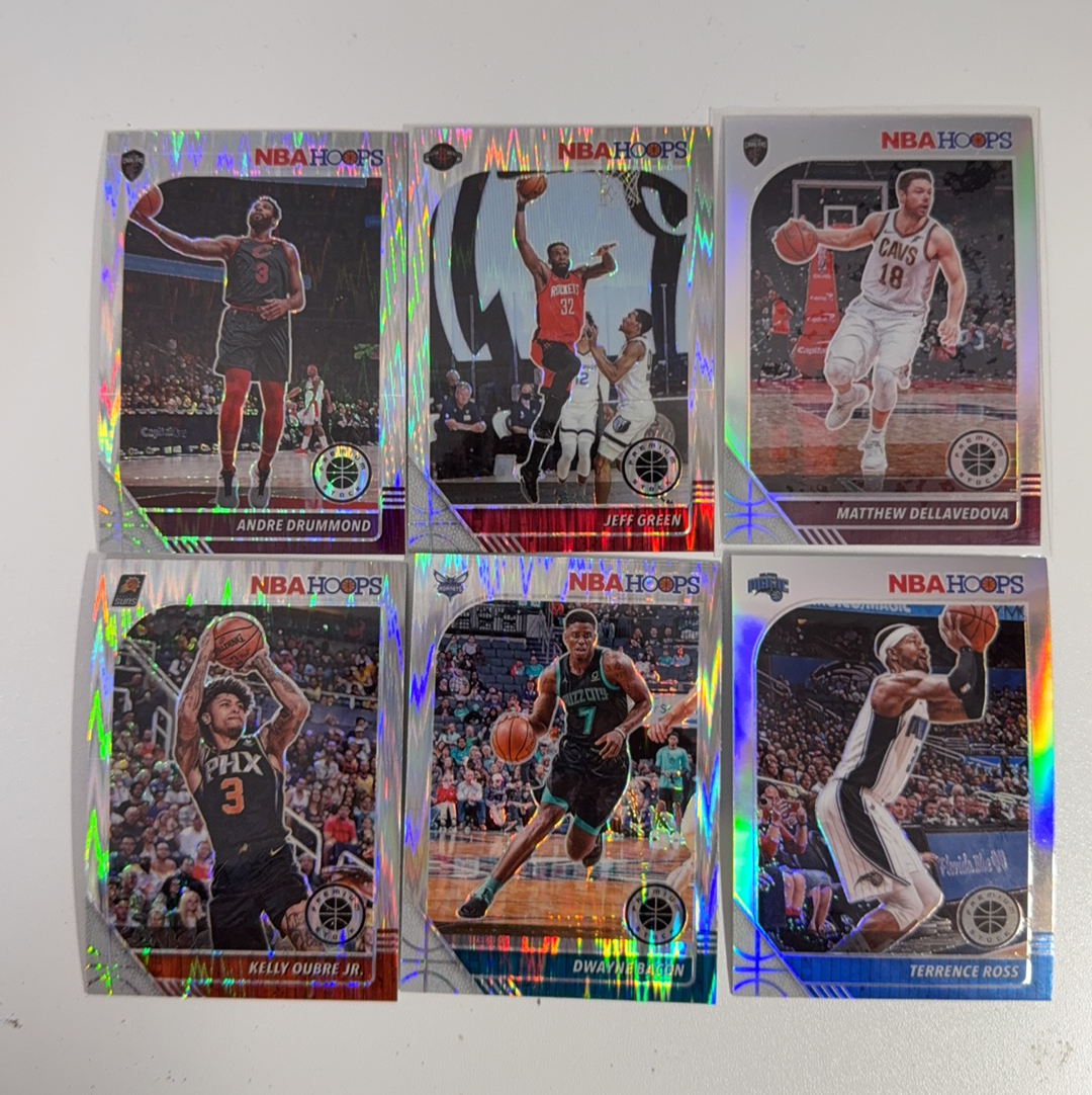【免费代卖】6张 打包 lot HOOPS 折射 乌布雷 杰夫 格林 德拉蒙德 骑士 太阳 黄蜂 火箭 值得收藏!!