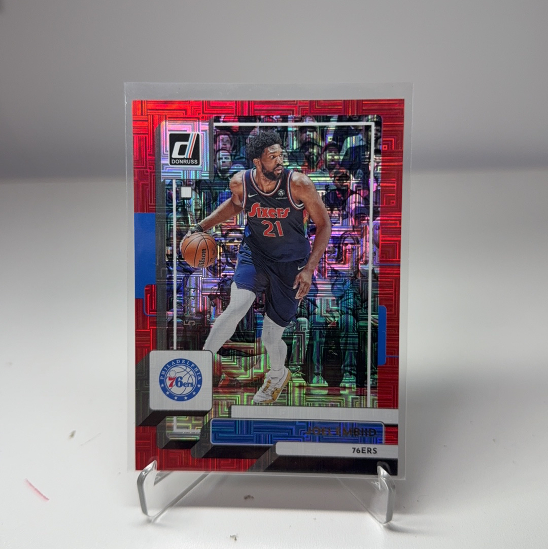 2022-23 Panini Donruss Joel Embiid 【免费代卖】 恩比德 76人 /99编 迷宫折 带编 折射 杜蕾斯系列 卡品如图 值得收藏!!