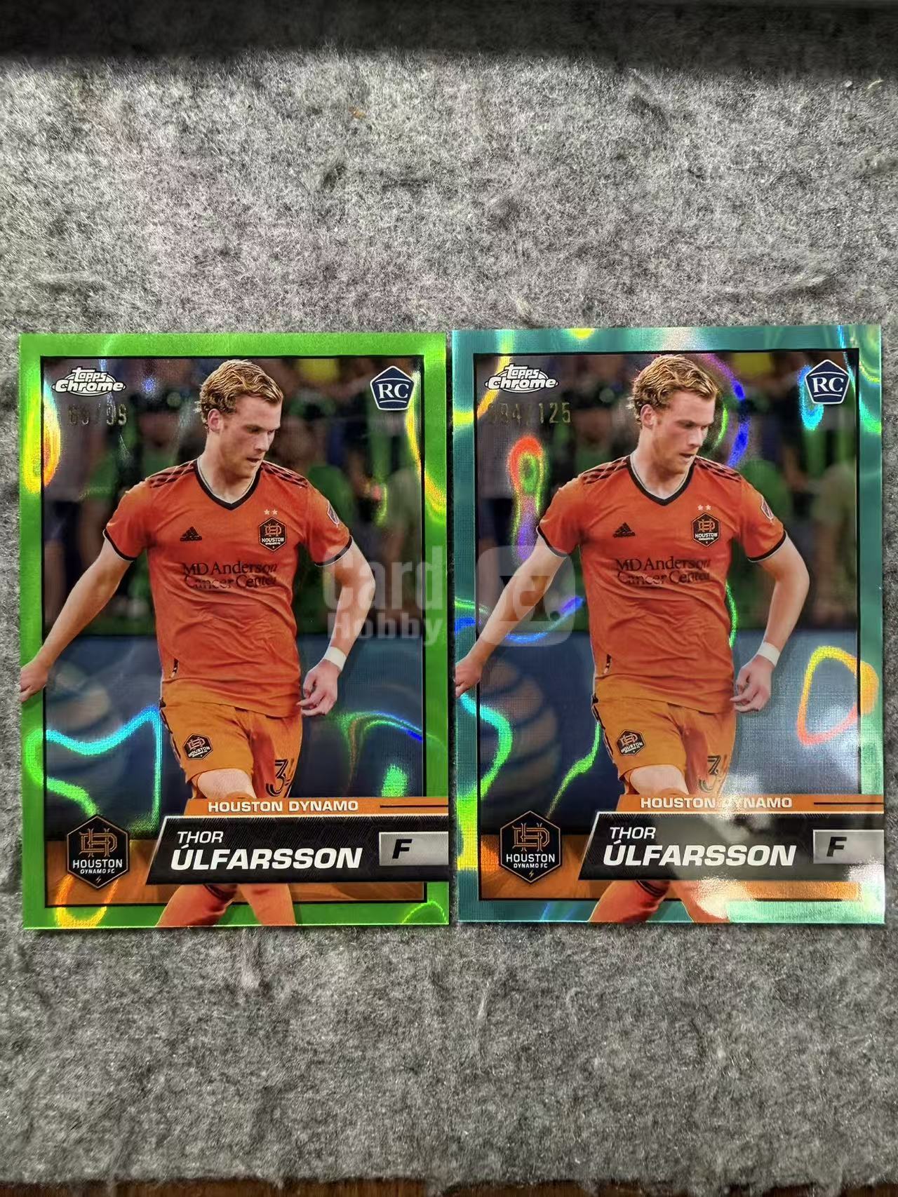 2023 Topps Chrome Thor Ulfarsson RC tc系列 MLS 美职联 休斯顿迪纳摩 新秀 乌尔法松 99编 125编 变化版 大比例 收藏凑套必备