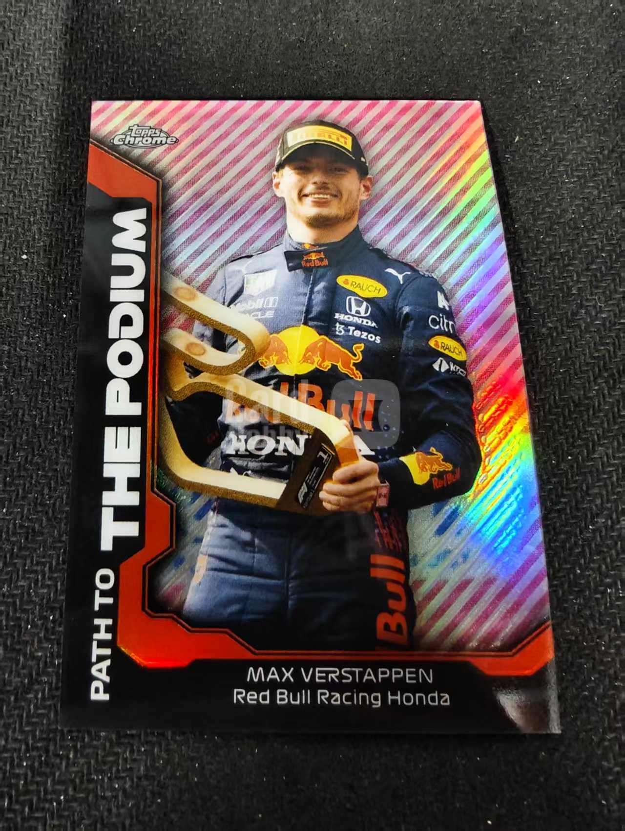 2021 TOPPS F1 CHROME Max Verstappen 红牛 维斯塔潘 银折 the podium特卡 边角瑕疵 #MV