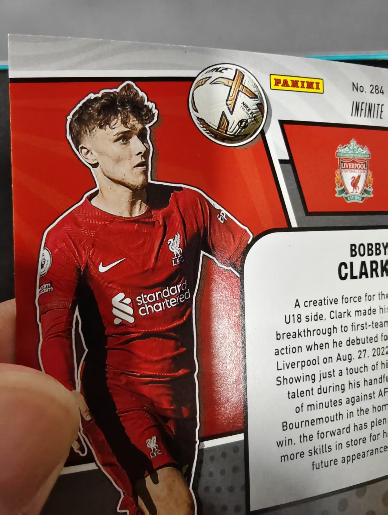 2022-23 Panini Revolution Bobby Clark RC 鲍比 克拉克 新秀 利物浦 英超 革命 迷宫折 划痕 边角瑕疵 #284