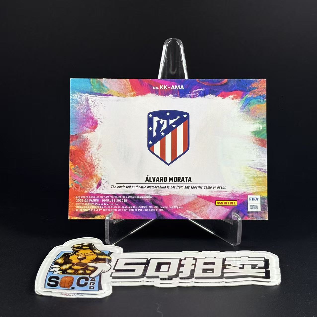 2023-24 Panini Donruss Alvaro Morata 【SQ拍卖】杜蕾斯 阿尔瓦罗 莫拉塔 马德里竞技 马竞 西班牙 尤文 油画 球衣物料 收藏必备/犯困