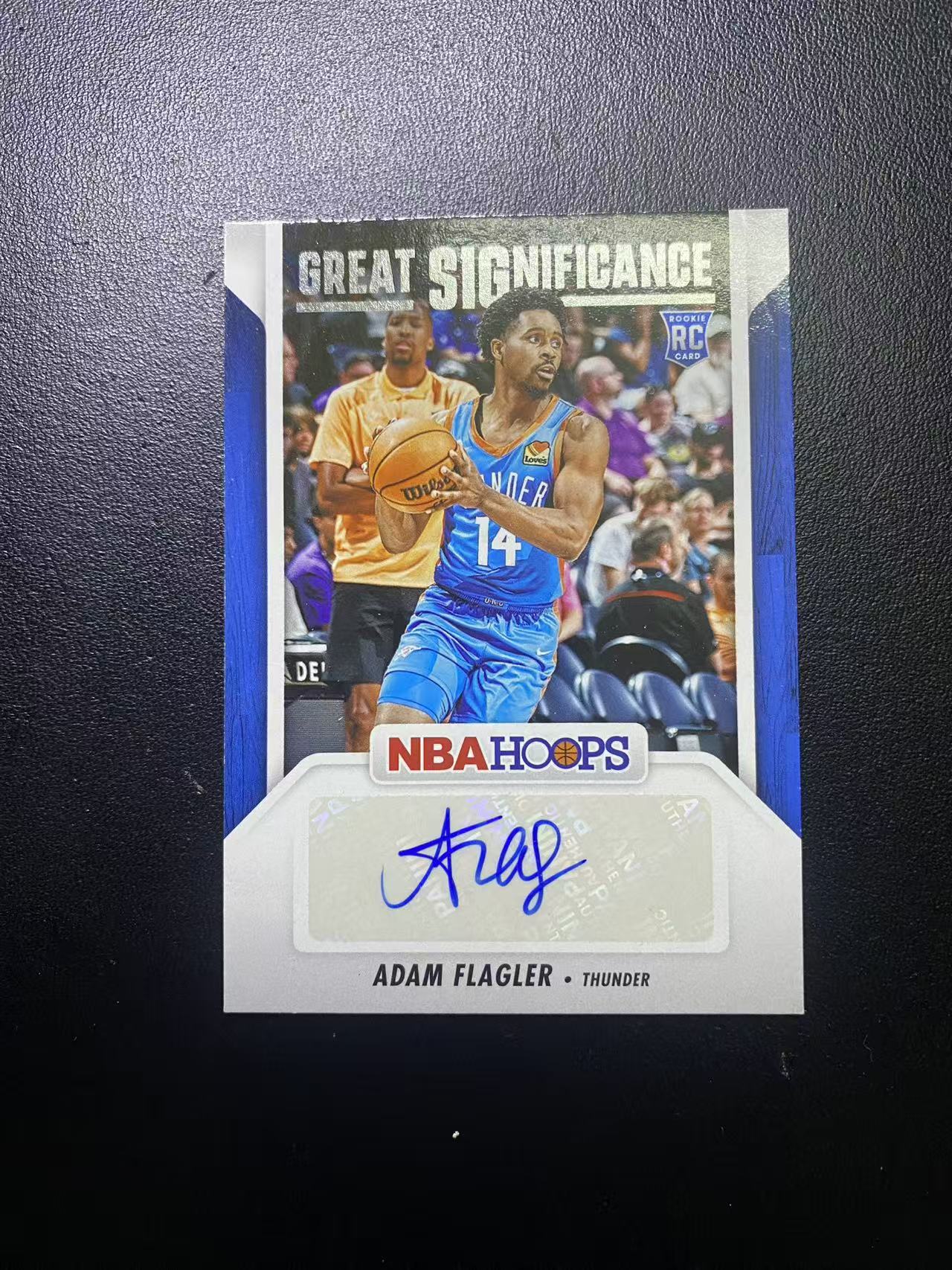 2024-25 Panini Hoops Adam Flagler 雷霆 新秀年 RC 亚当 弗拉格勒 签字 卡品如图 值得收藏 dm