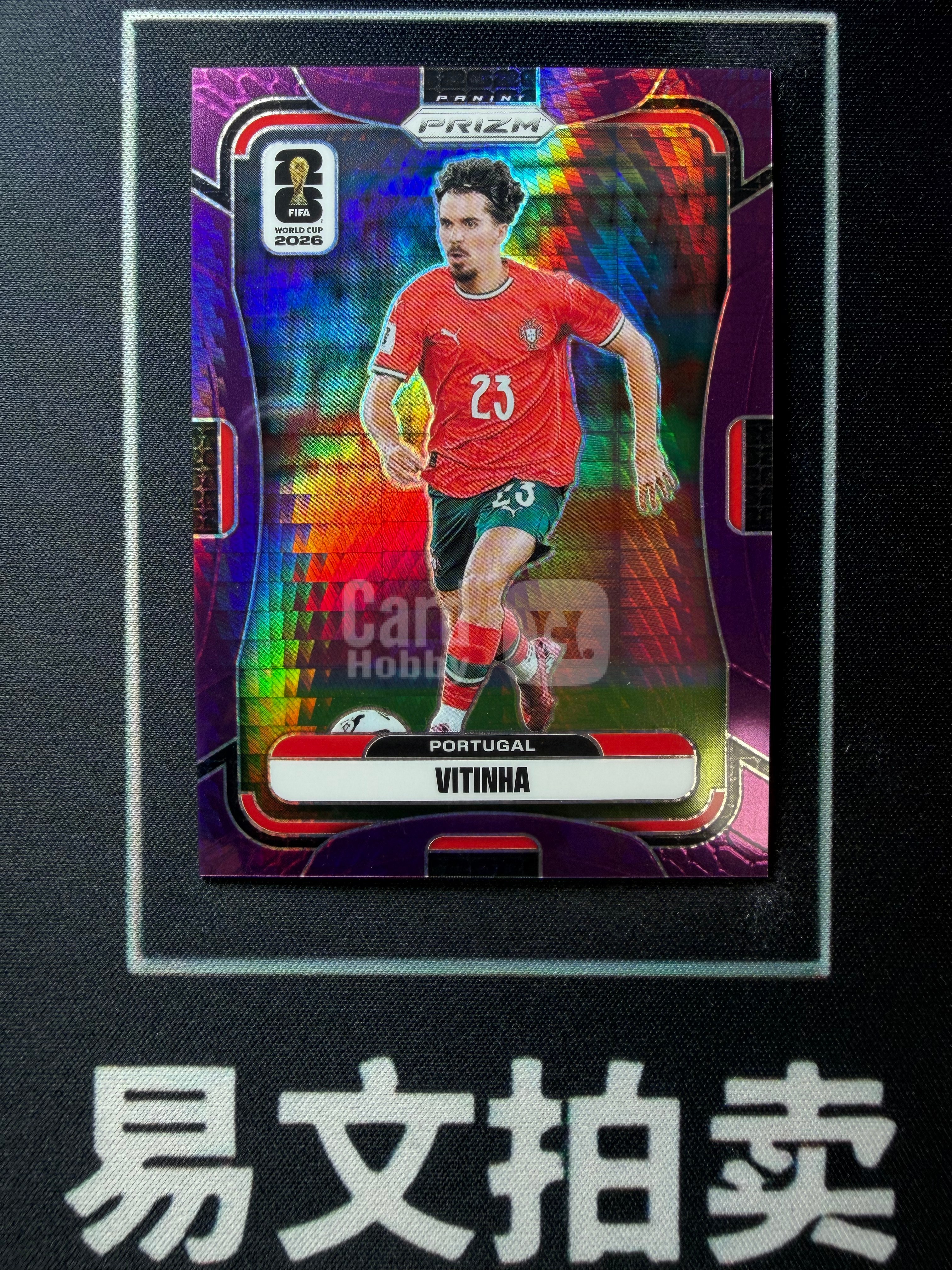 【易文拍卖 超级回款】2026 Panini Prizm 世界杯PZ VITINHA 维蒂尼亚 大巴黎 葡萄牙 012/299编 紫折 卡品如图#TuTu