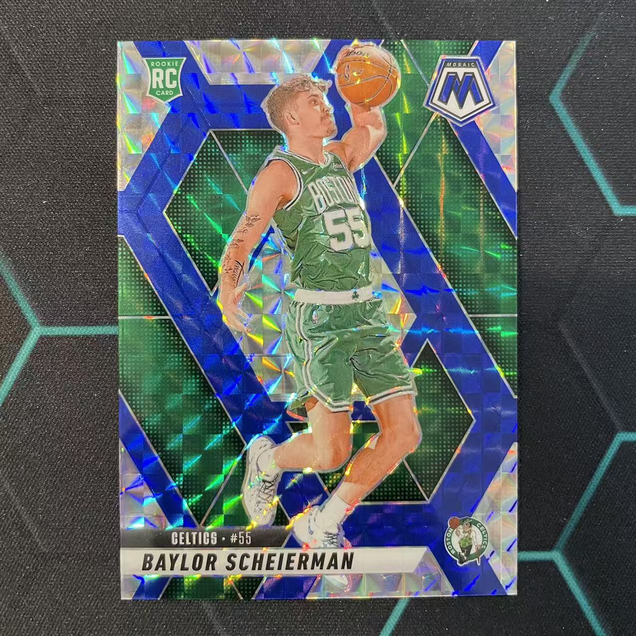 2024-25 Panini Mosaic Baylor Scheierman RC 【阿福代卖】贝勒 沙伊尔曼 凯尔特人 新秀 蓝马赛克折 45编 收藏必备 (行行行)