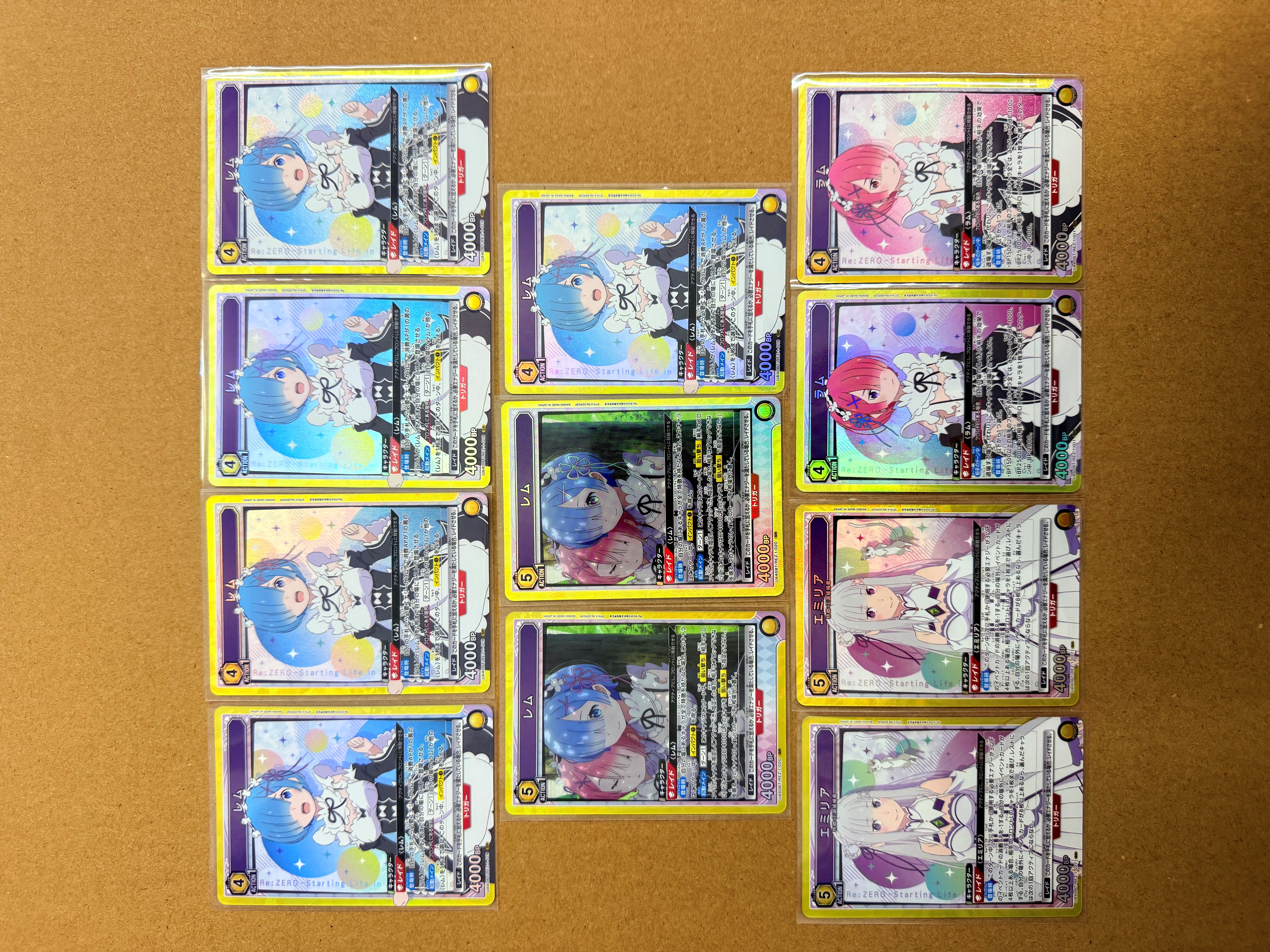 【UA携战之境】日版从零开始的异世界生活 TCG ,SR,爆闪,闪卡,高端玩家必入!关联宝可梦,海贼王,龙珠,WS【风间】