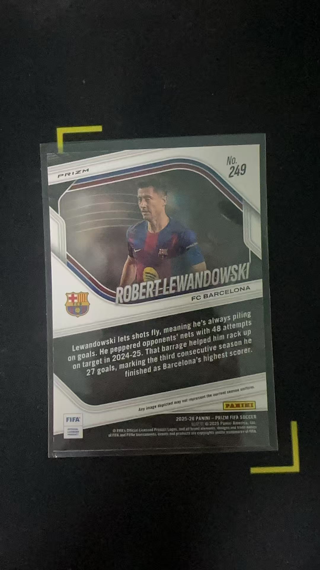 2025-26 Panini Prizm Robert Lewandowski 【风】帕尼尼系列 Pz 莱万 巴萨 银折