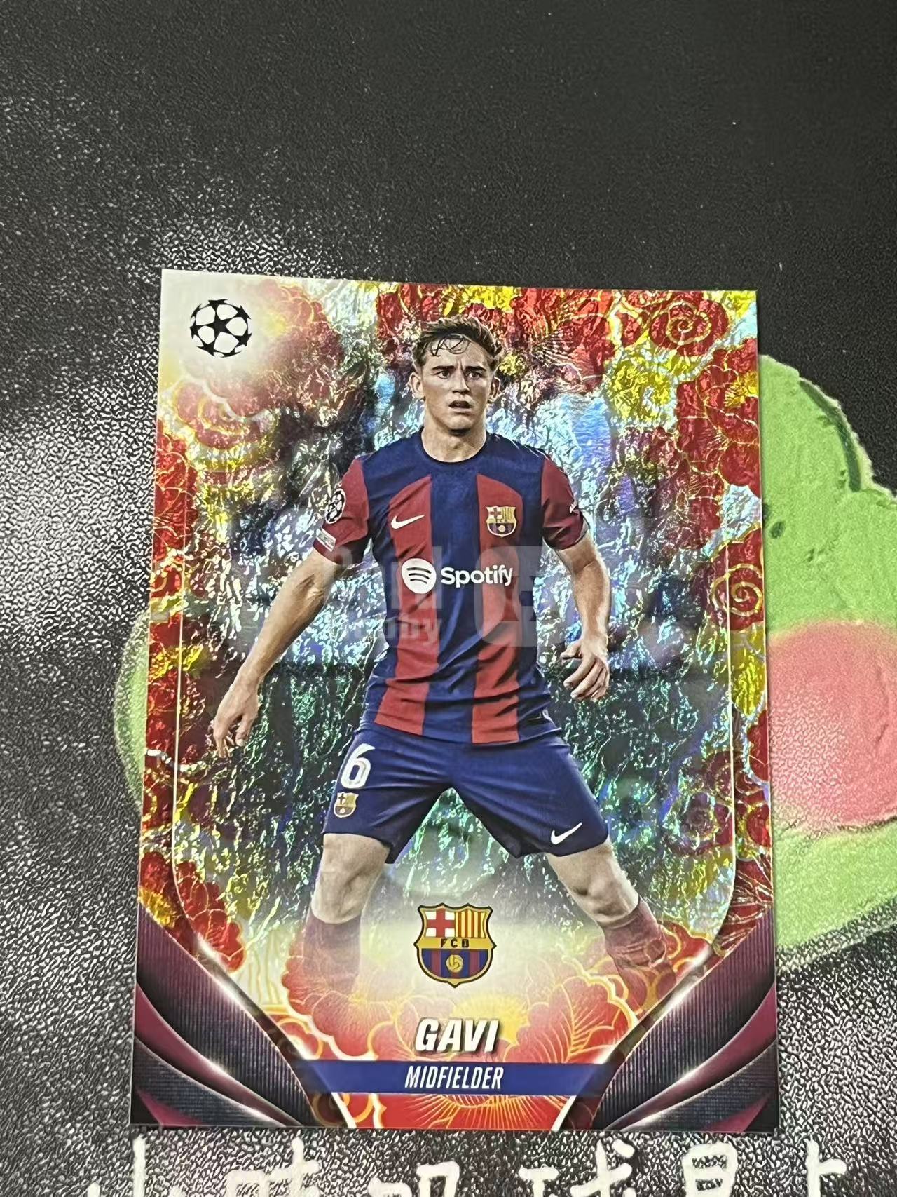 2024 Topps Topps Gavi 欧战 碧玉 巴塞罗那 加维 150编 微瑕如图【ZYP代拍】LS90
