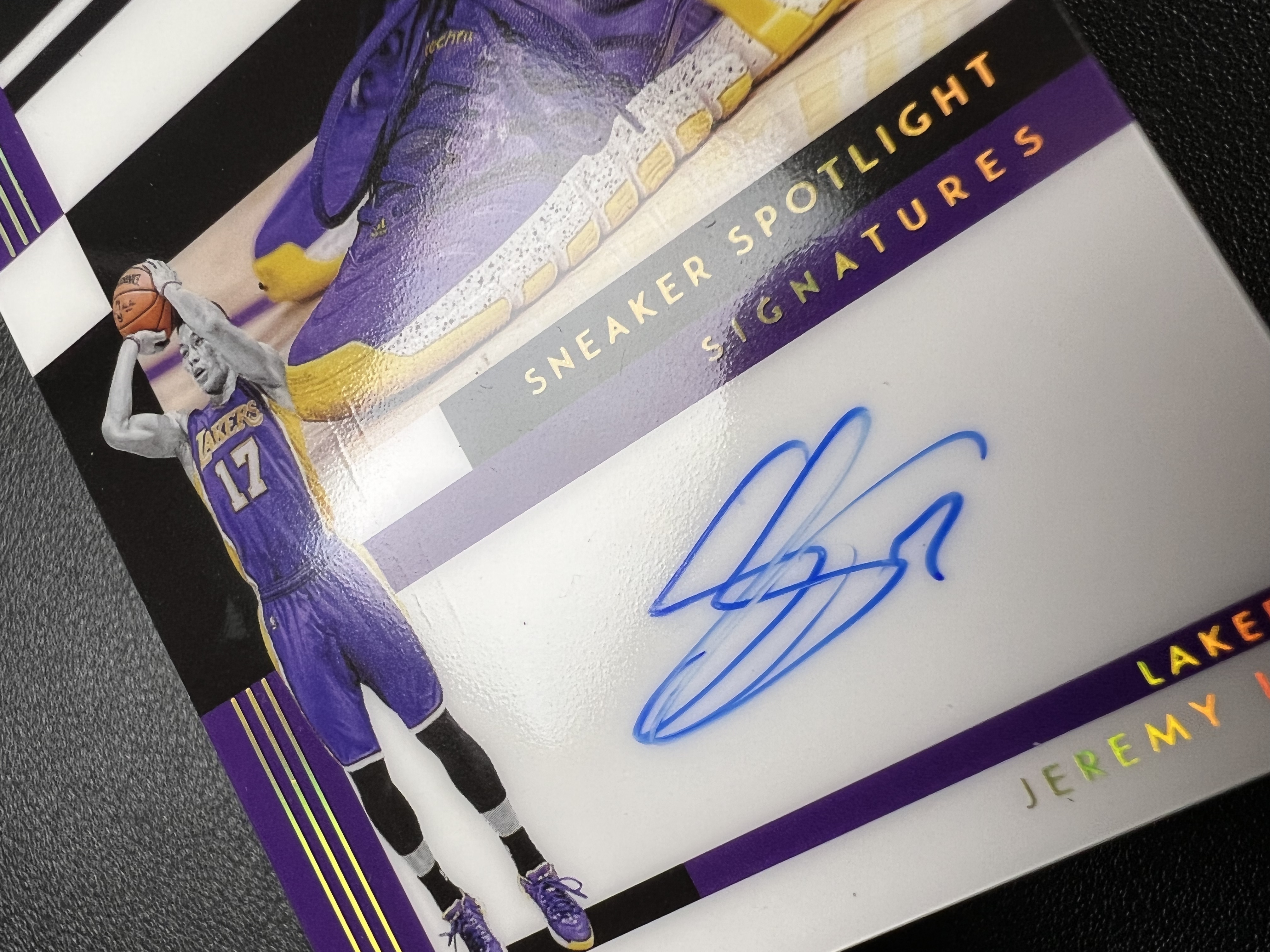 2024-25 Panini Noir Jeremy Lin 【星佑代卖】诺尔 湖人 林书豪 签字 卡签 鞋灯签 99编 唯一平行 系列hit 微瑕如图 樊