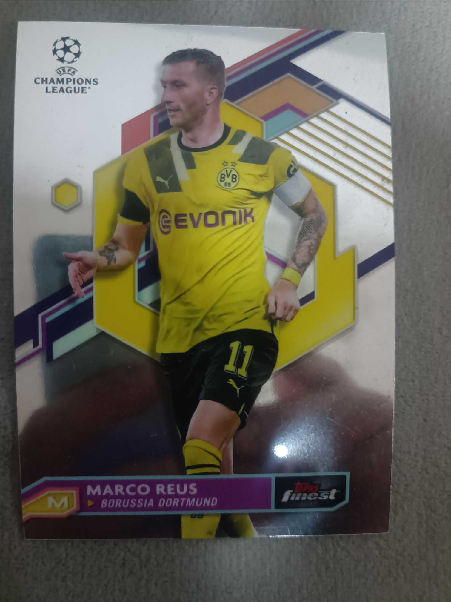 2023 Topps Finest Marco Reus 【接代拍】Finest chrome base 罗伊斯 德国🇩🇪 多特蒙德 小火箭 又帅又能打 队迷人迷 收藏凑套可入