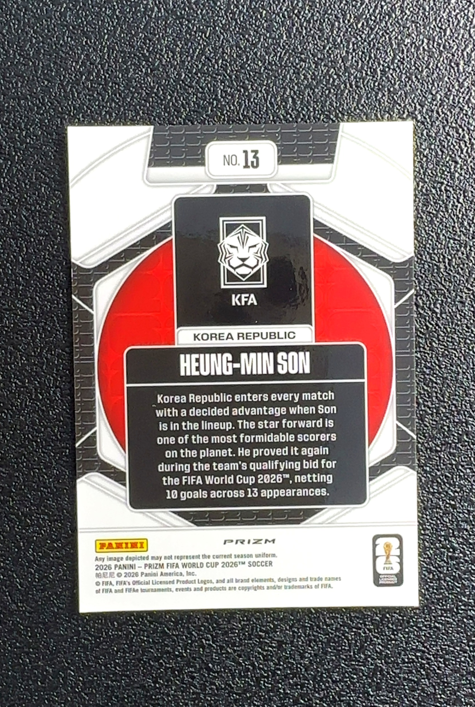 【岛屿拍卖】2026 Panini Prizm Trophy Hunting 奖杯猎人 Heung-Min Son 孙兴慜 银折 折射 卡品如图 高价值 #13 Korea 0023#139